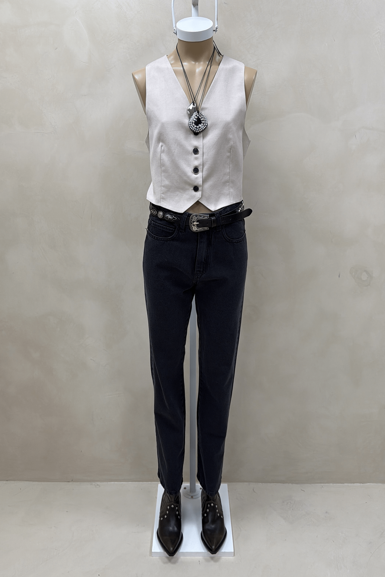 Jean Straight Full Black