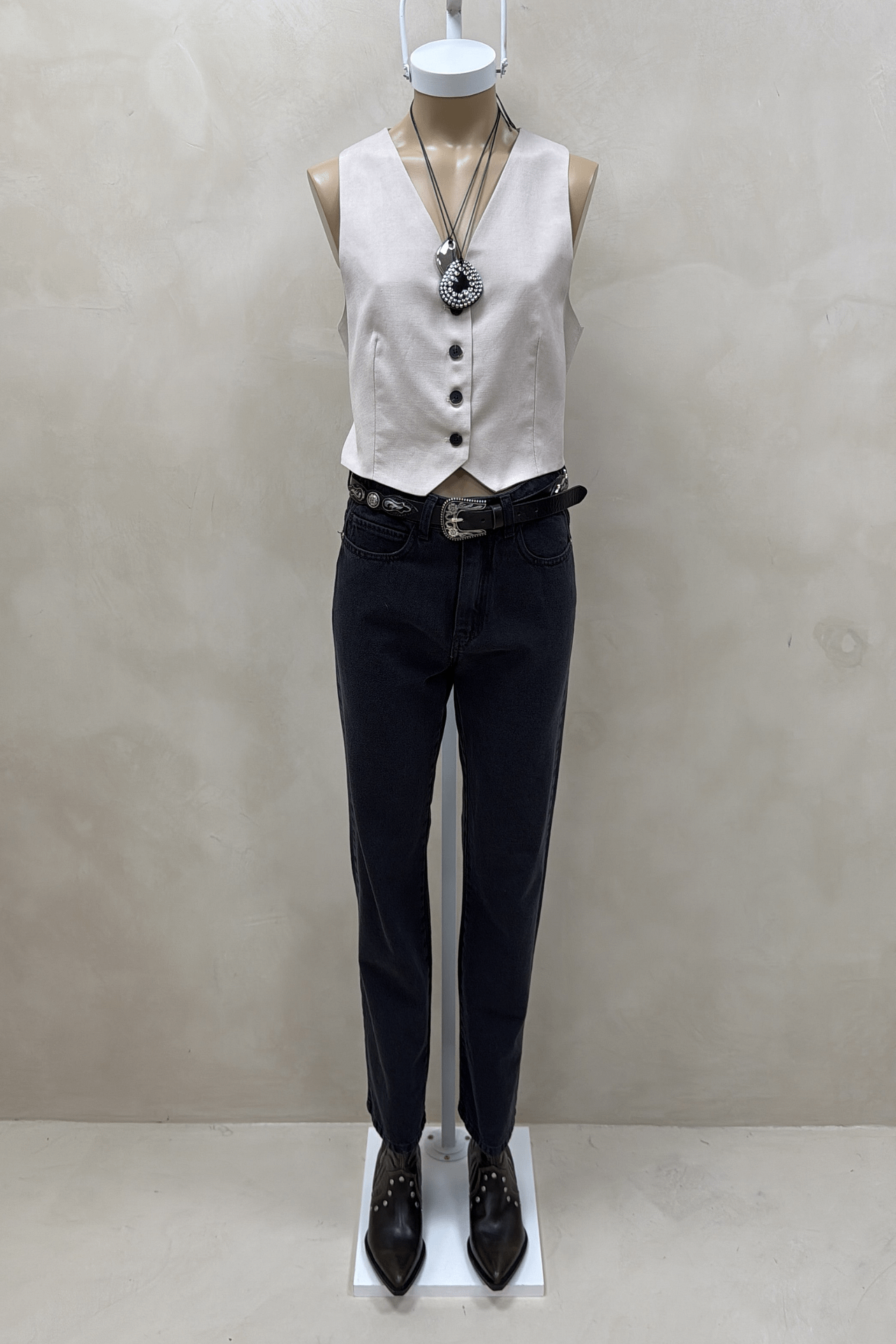 Jean Straight Full Black