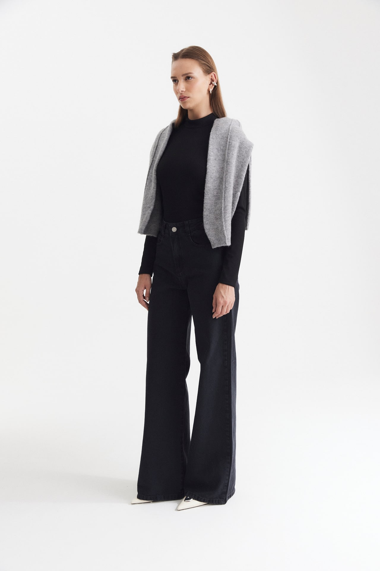 Jean Wide Leg Full Black