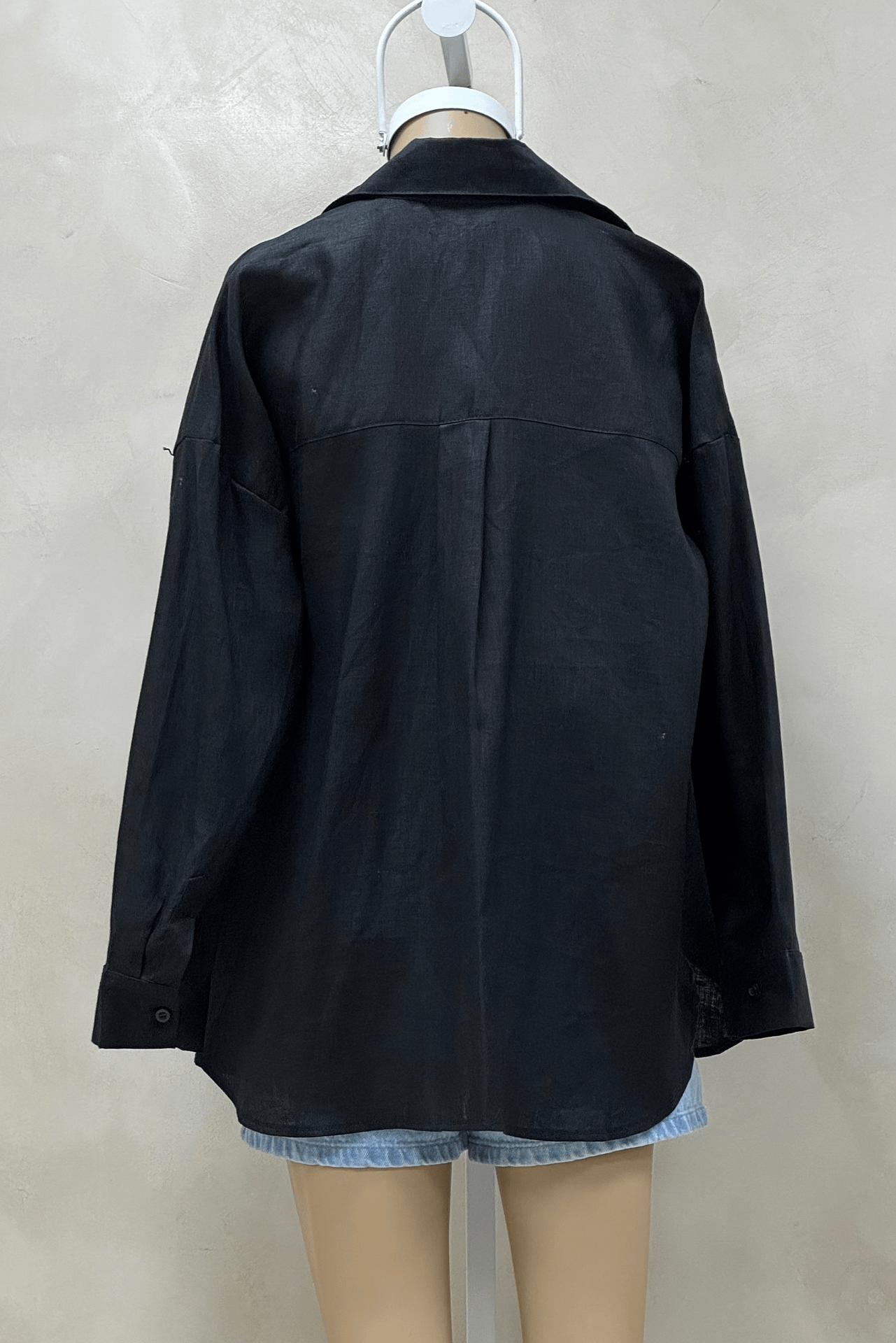 Camisa Over Lino 100%