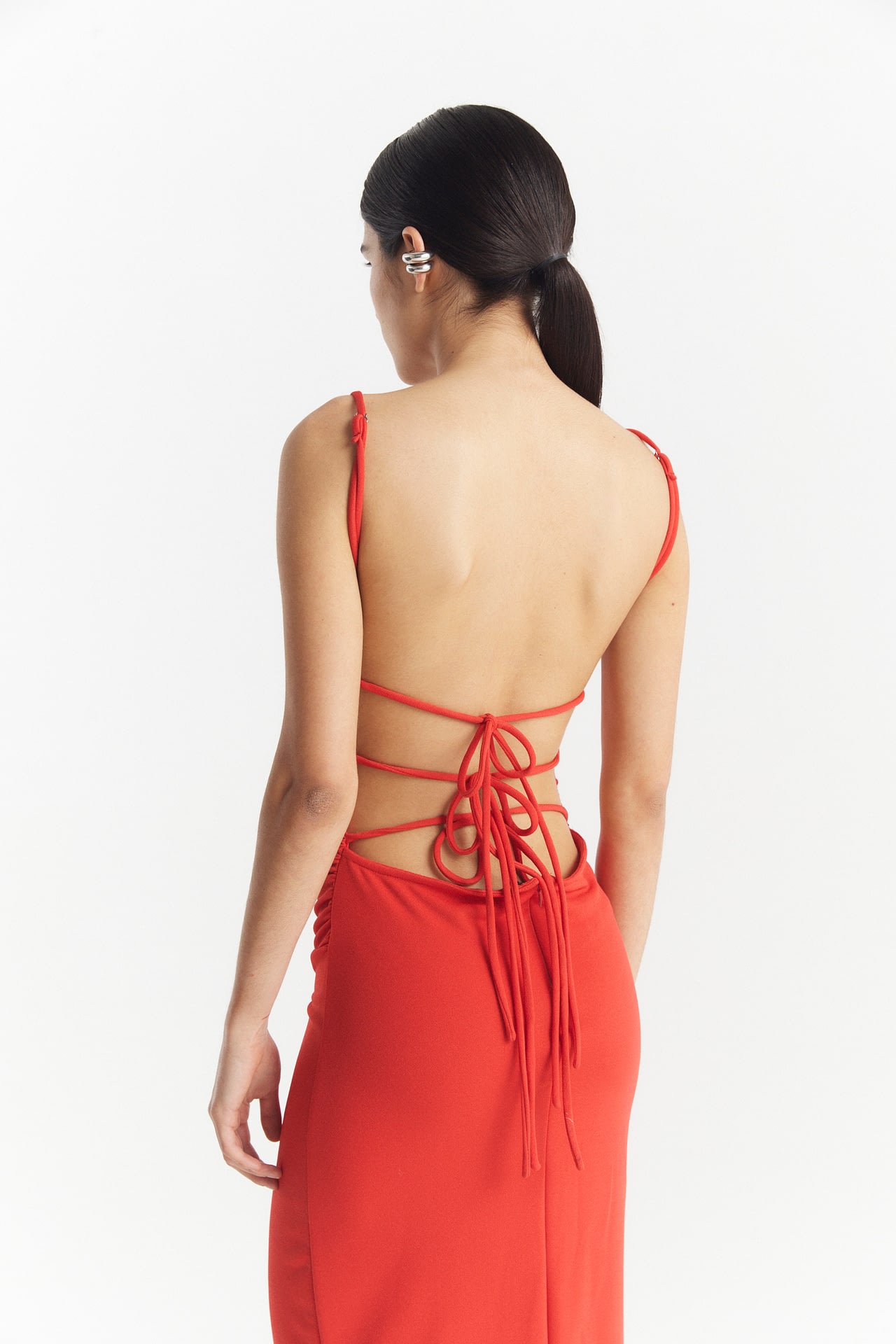 Vestido Scuba Tiras Espalda