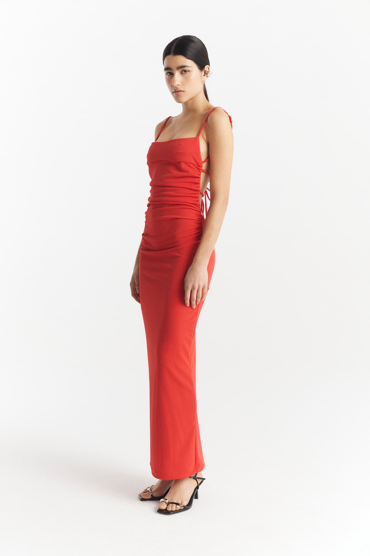 Vestido Scuba Tiras Espalda