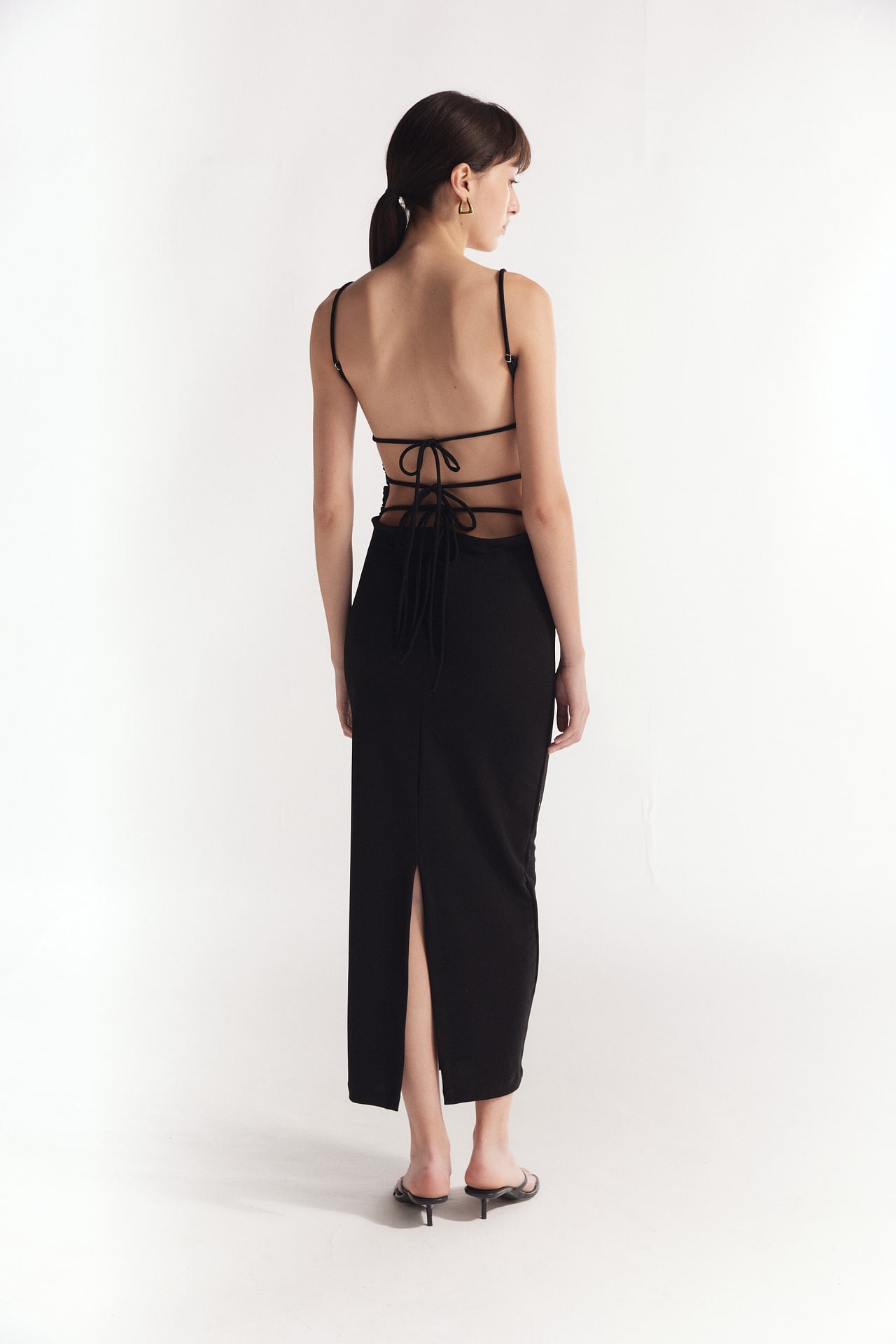 Vestido Scuba Tiras Espalda