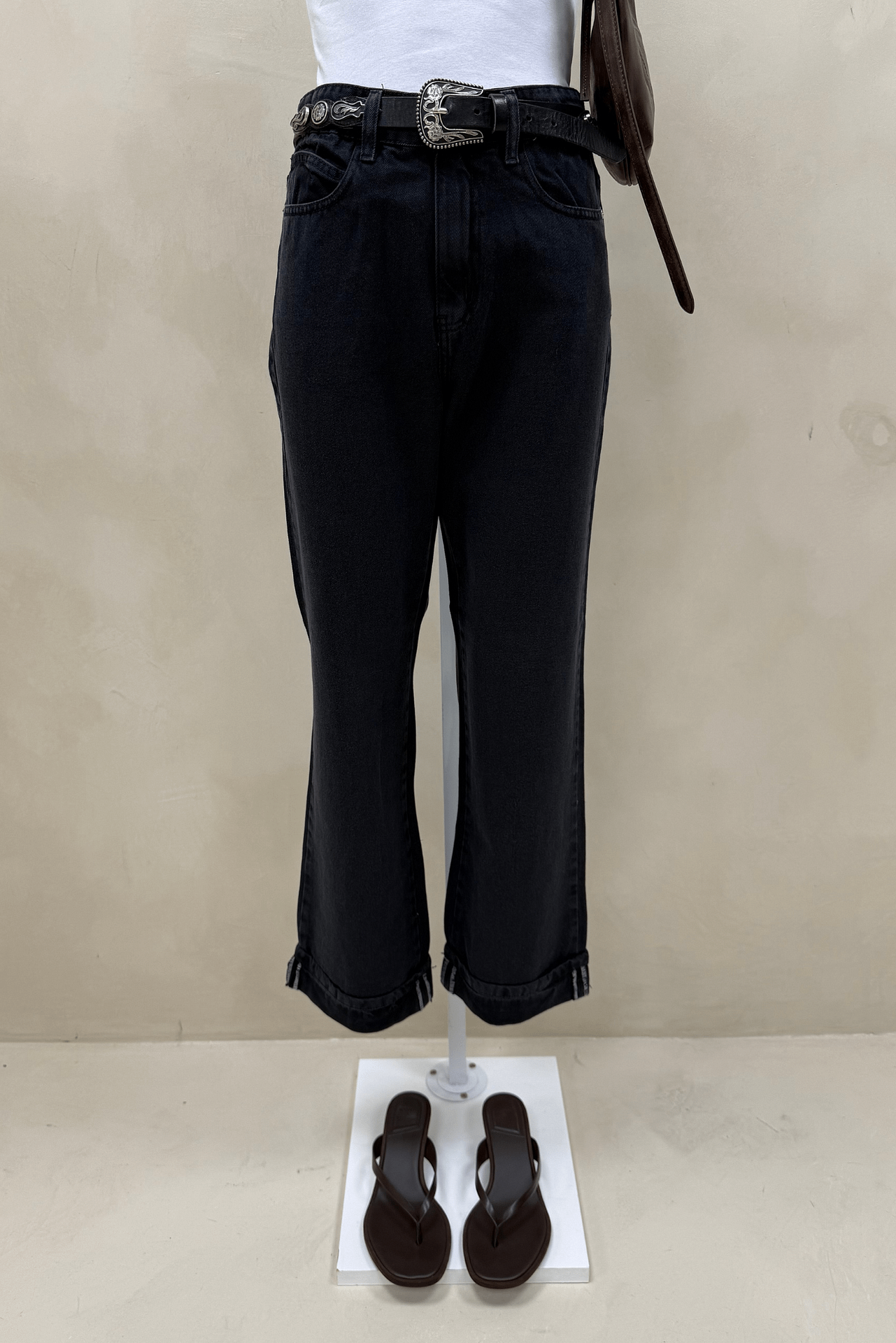 Jean Straight Full Black Naomi