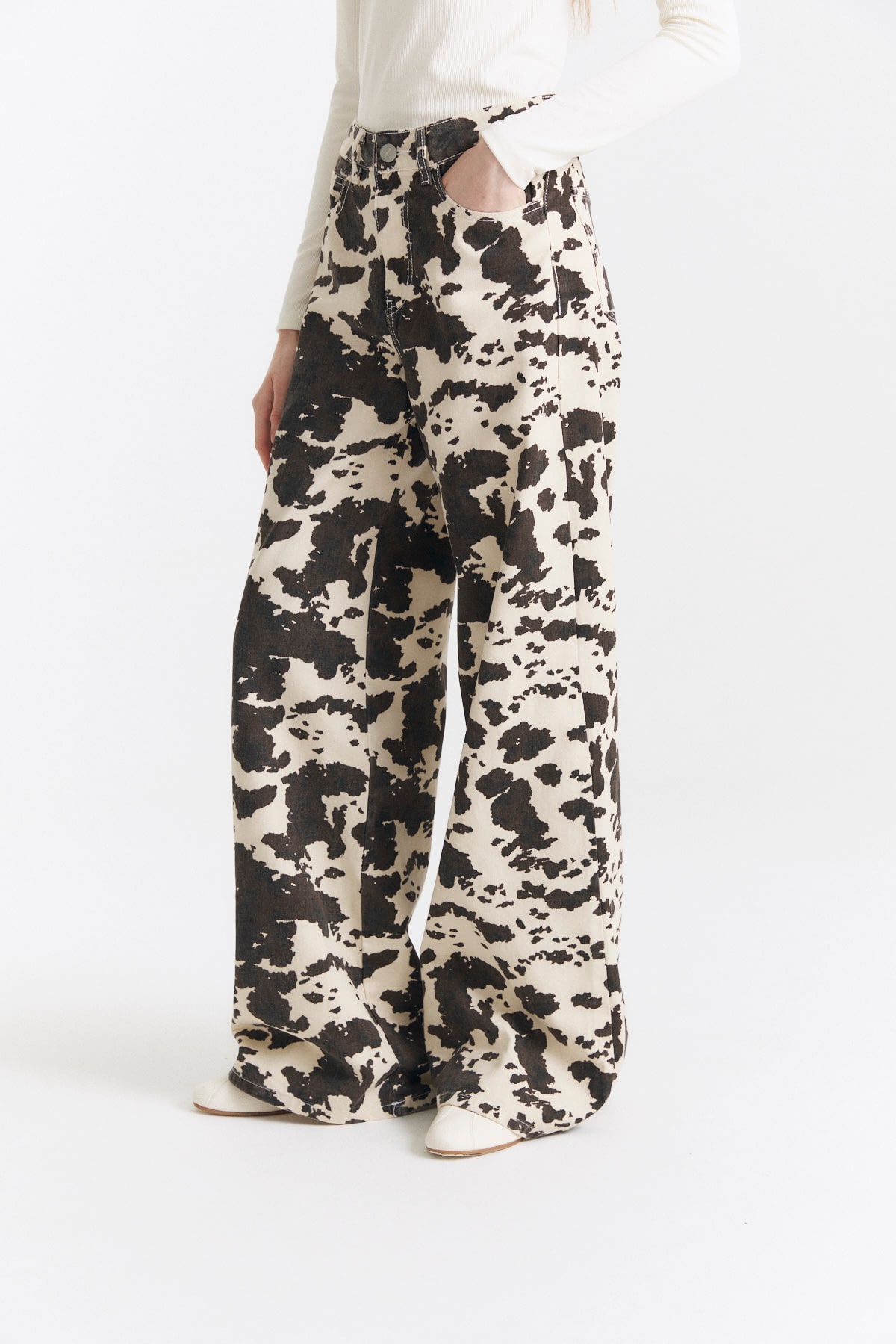 Pantalon Wide Leg Full Vaca