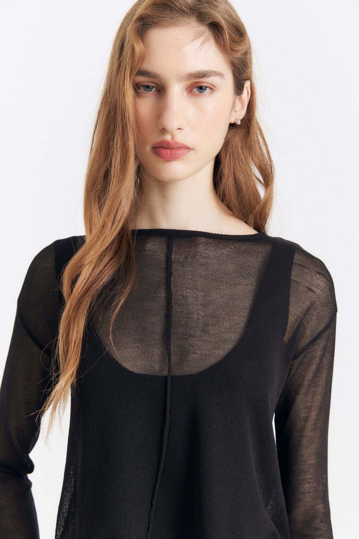 Sweater Tejido Fino Combinado