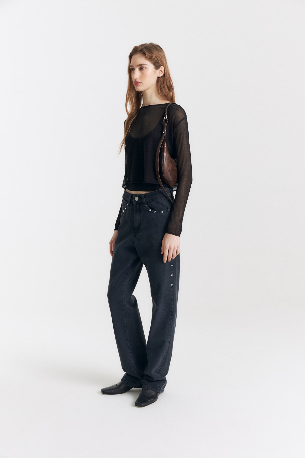 Sweater Tejido Fino Combinado