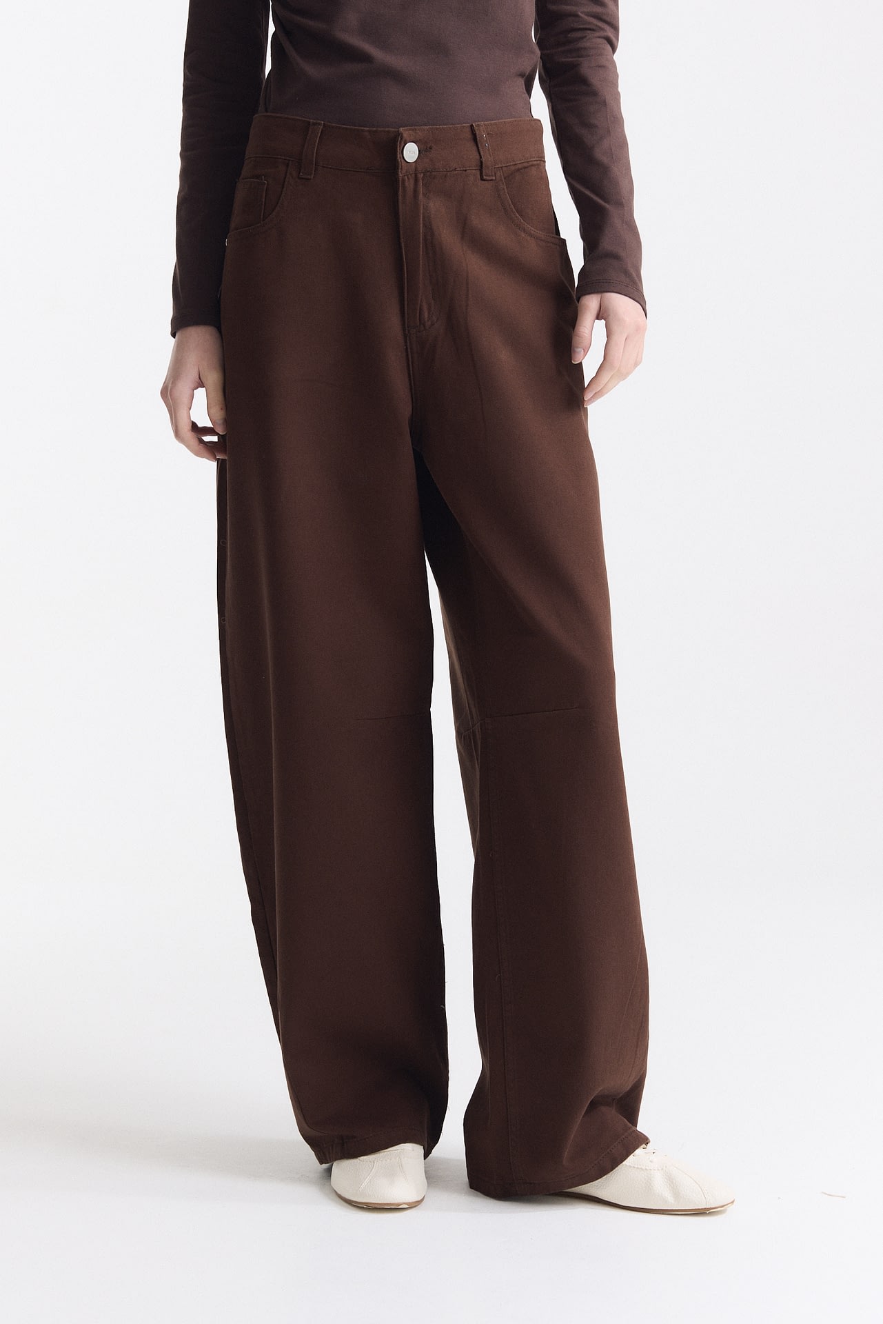 Jean Baggy Balloon Choco