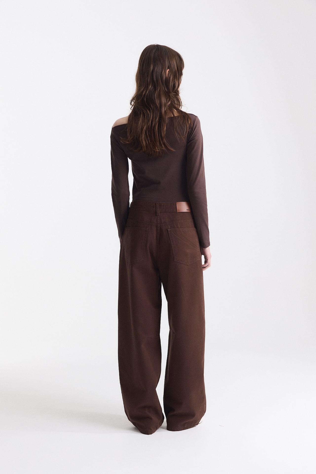 Jean Baggy Balloon Choco