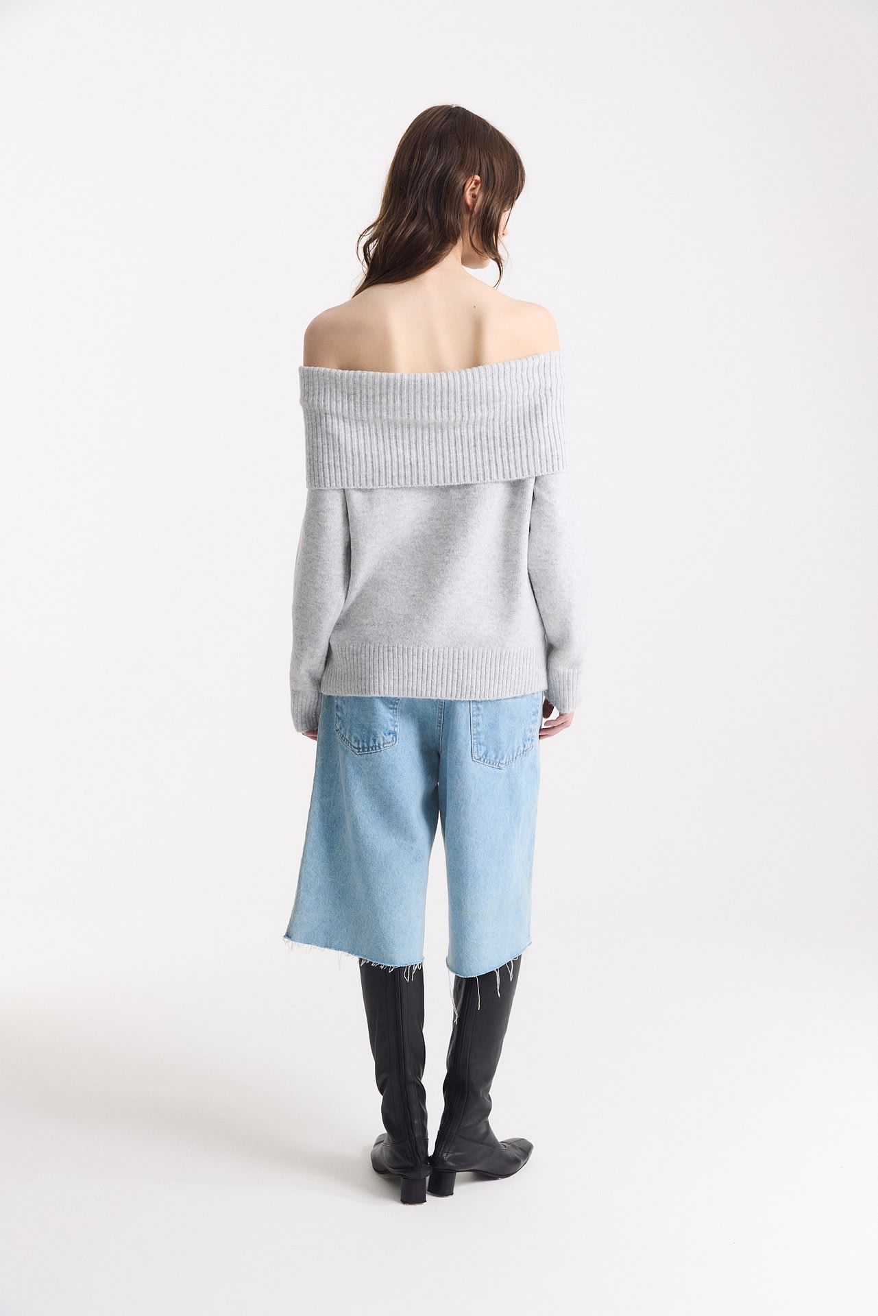 Sweater Liso Off Shoulder