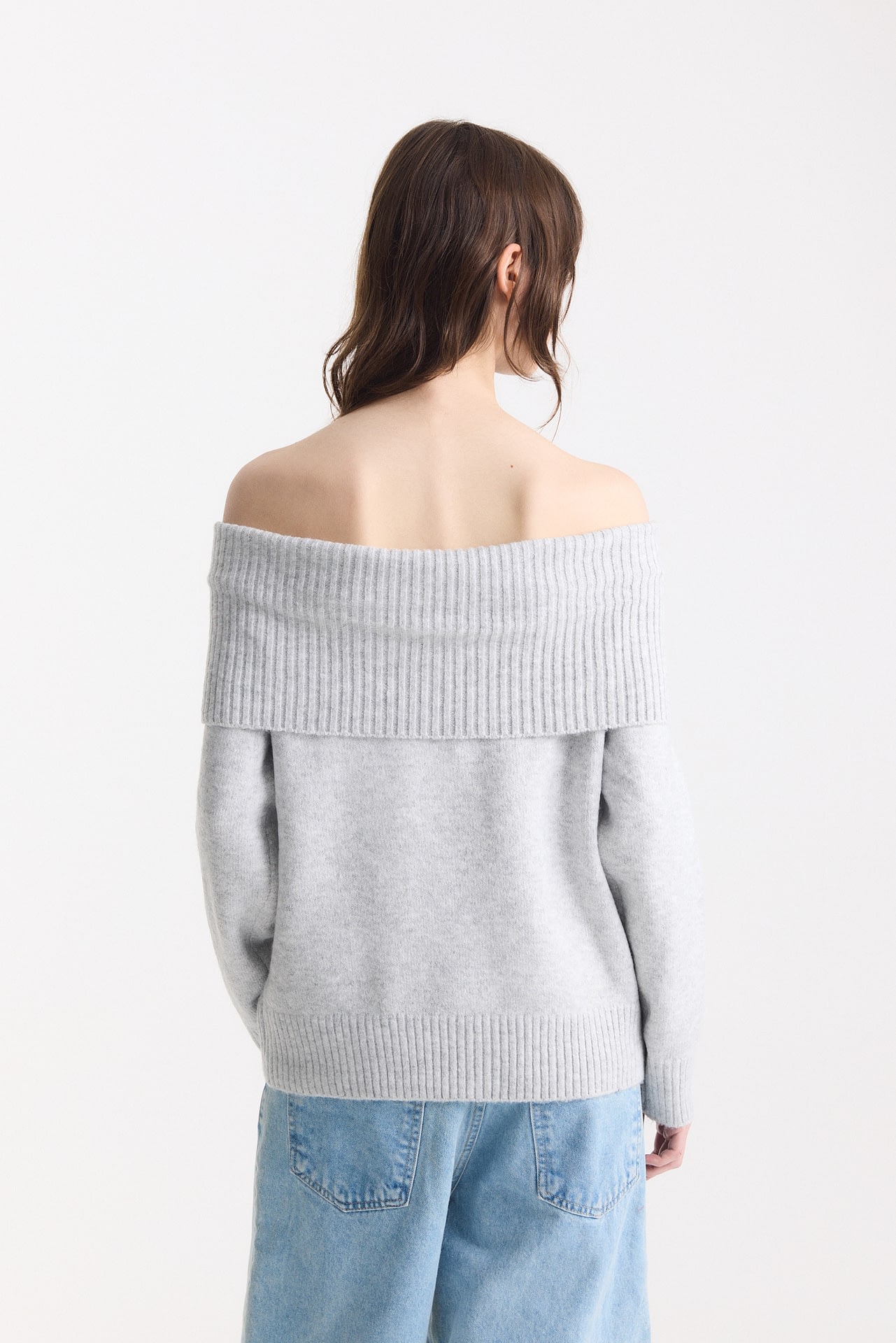 Sweater Liso Off Shoulder