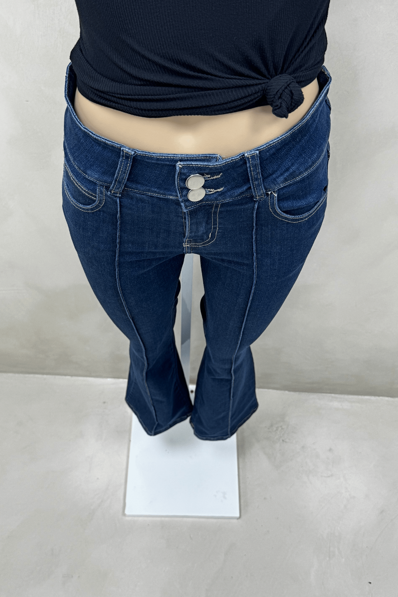 Jean Oxford Tiro Bajo Azul
