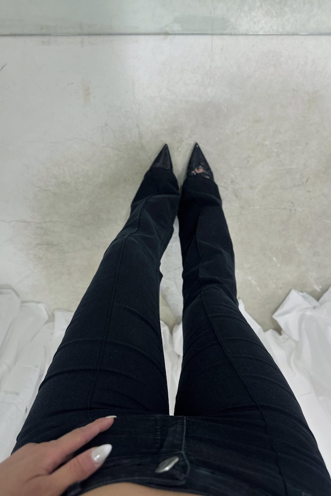 Jean Oxford Tiro Bajo Black