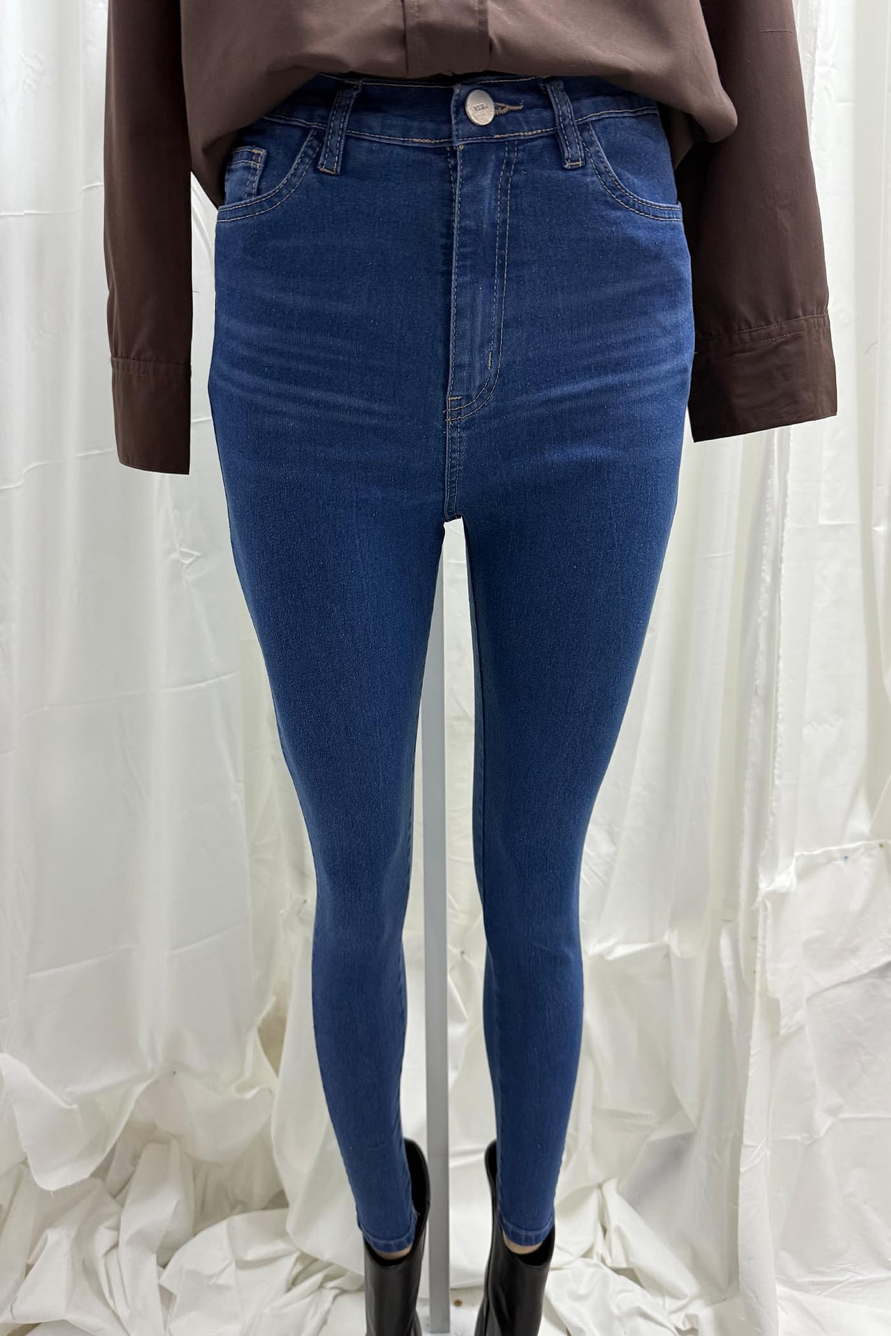 Jean Skinny Azul Bigotes