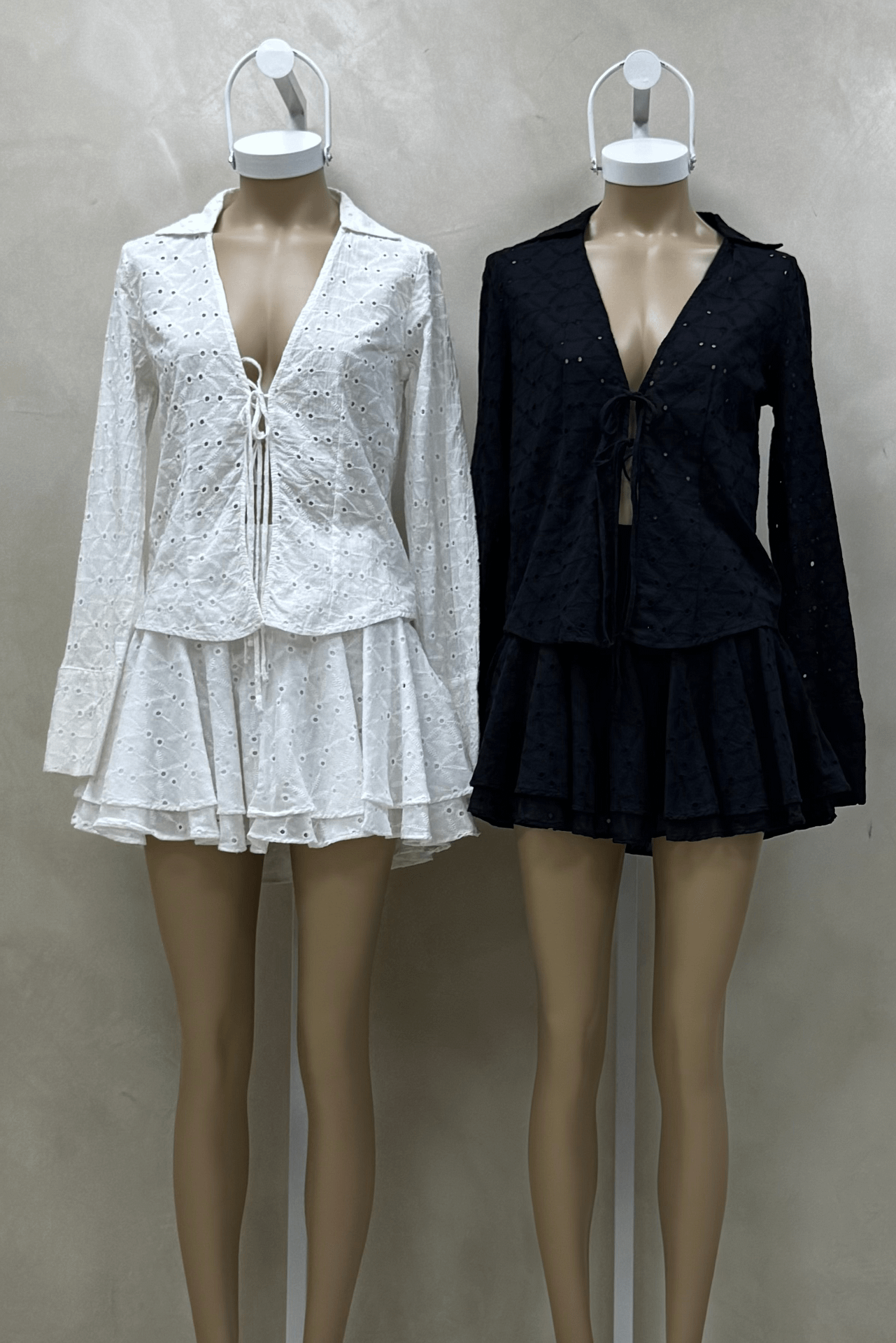 Blusa Broderie con Cordon