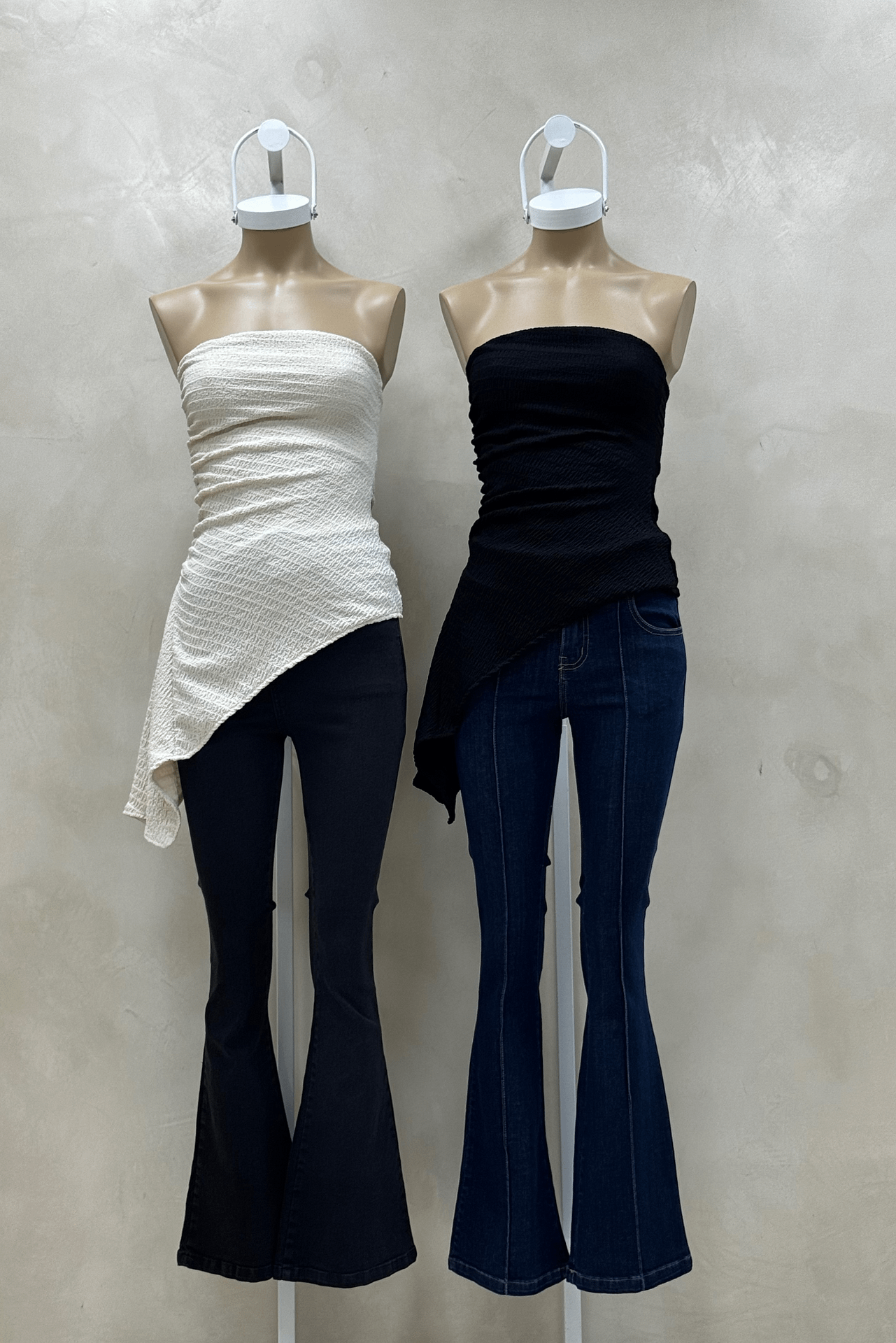 Top Strapless Volado Lateral