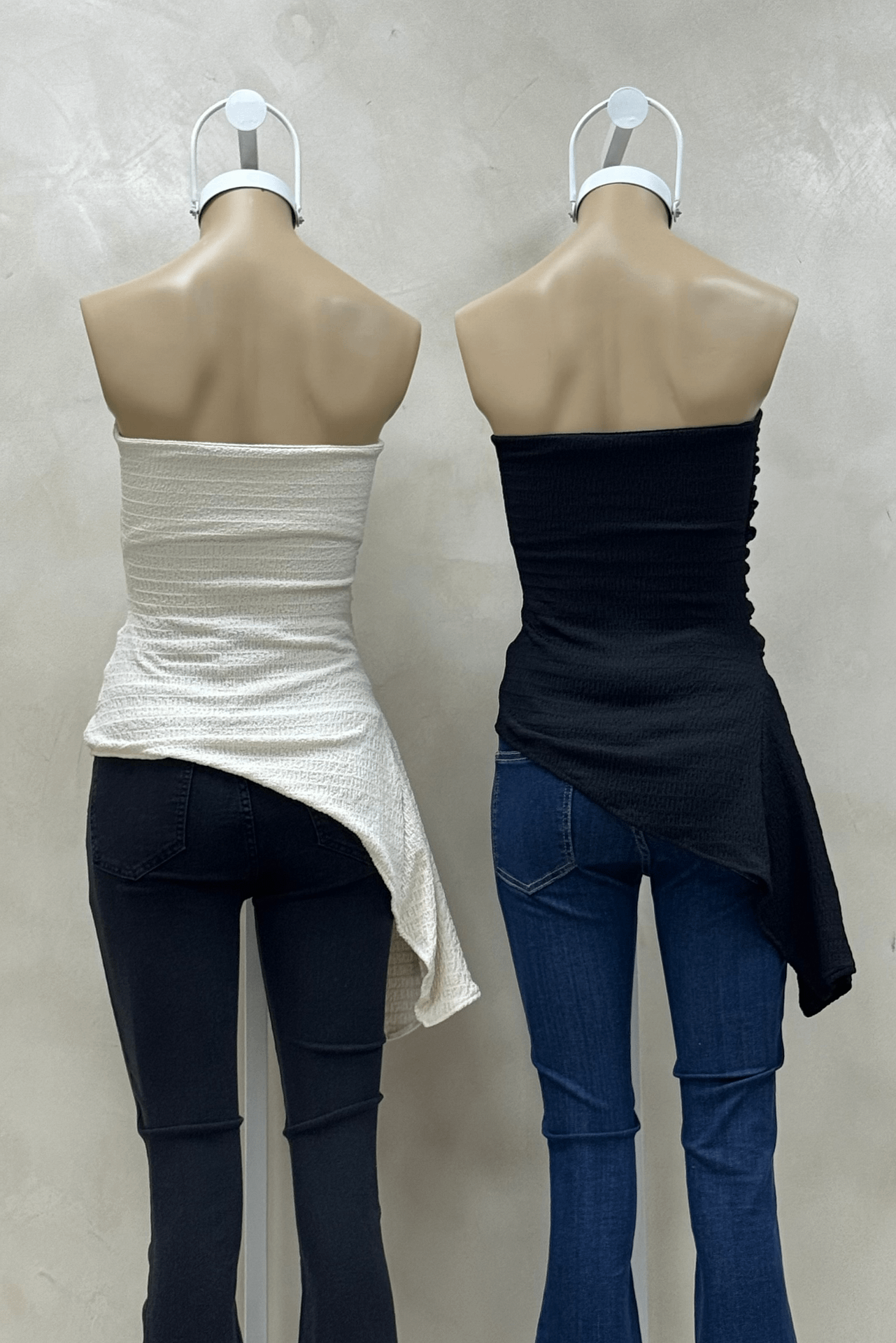 Top Strapless Volado Lateral