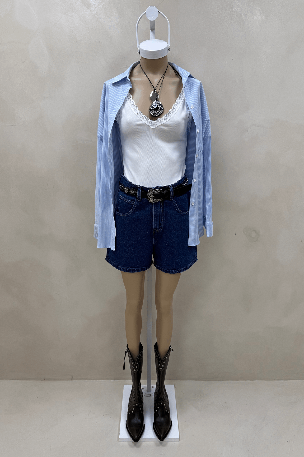 Short Mom Azul