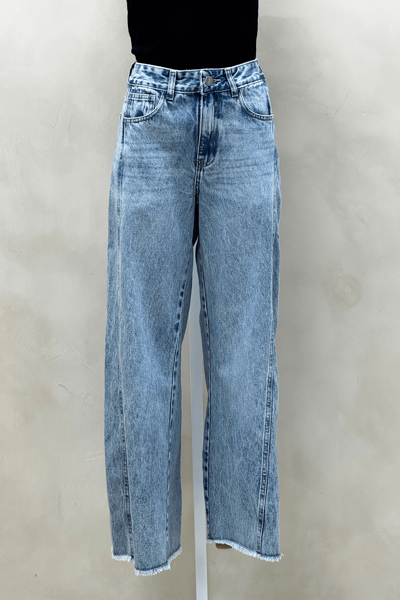 Jean Wide Acid con Recortes 