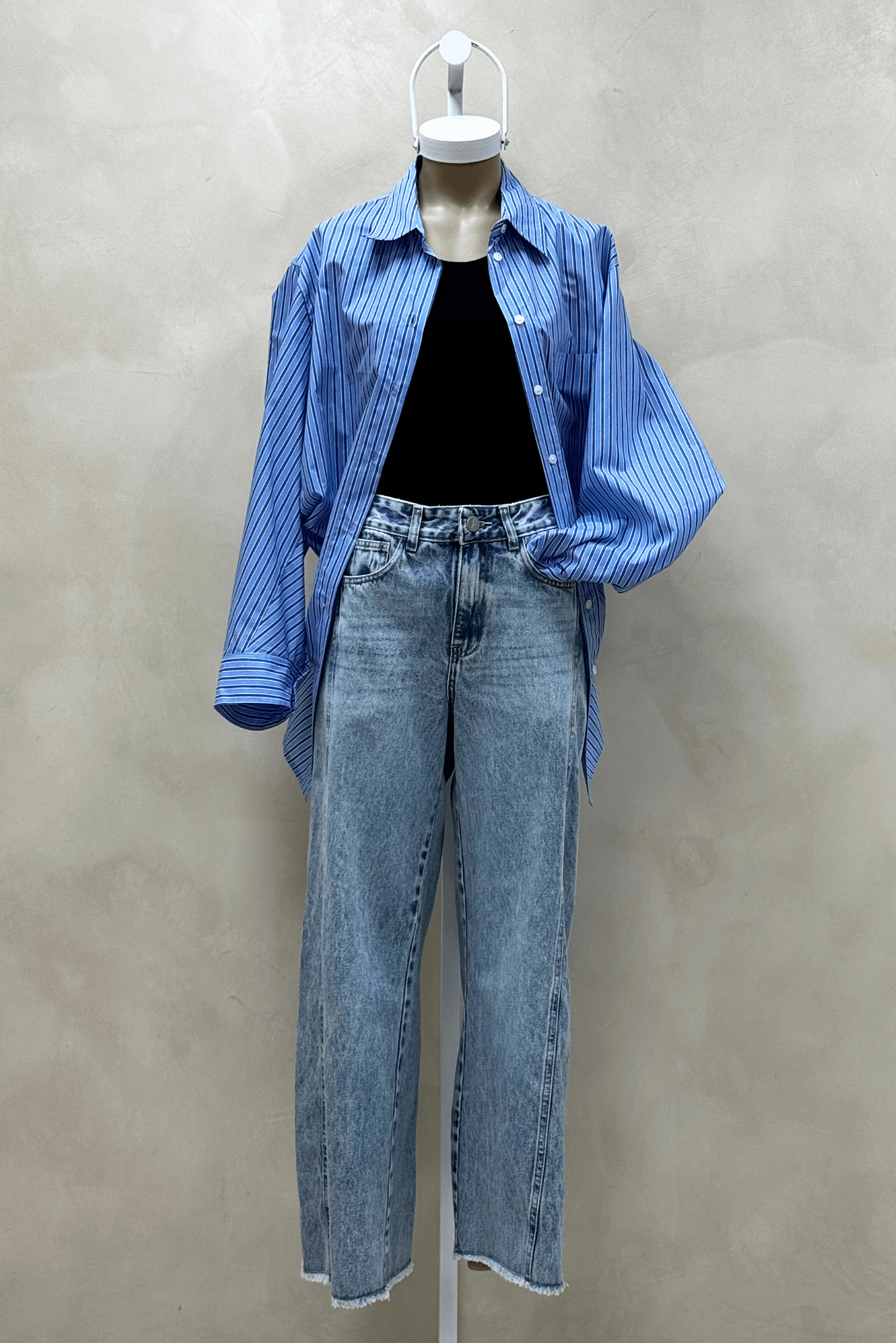 Jean Wide Acid con Recortes 