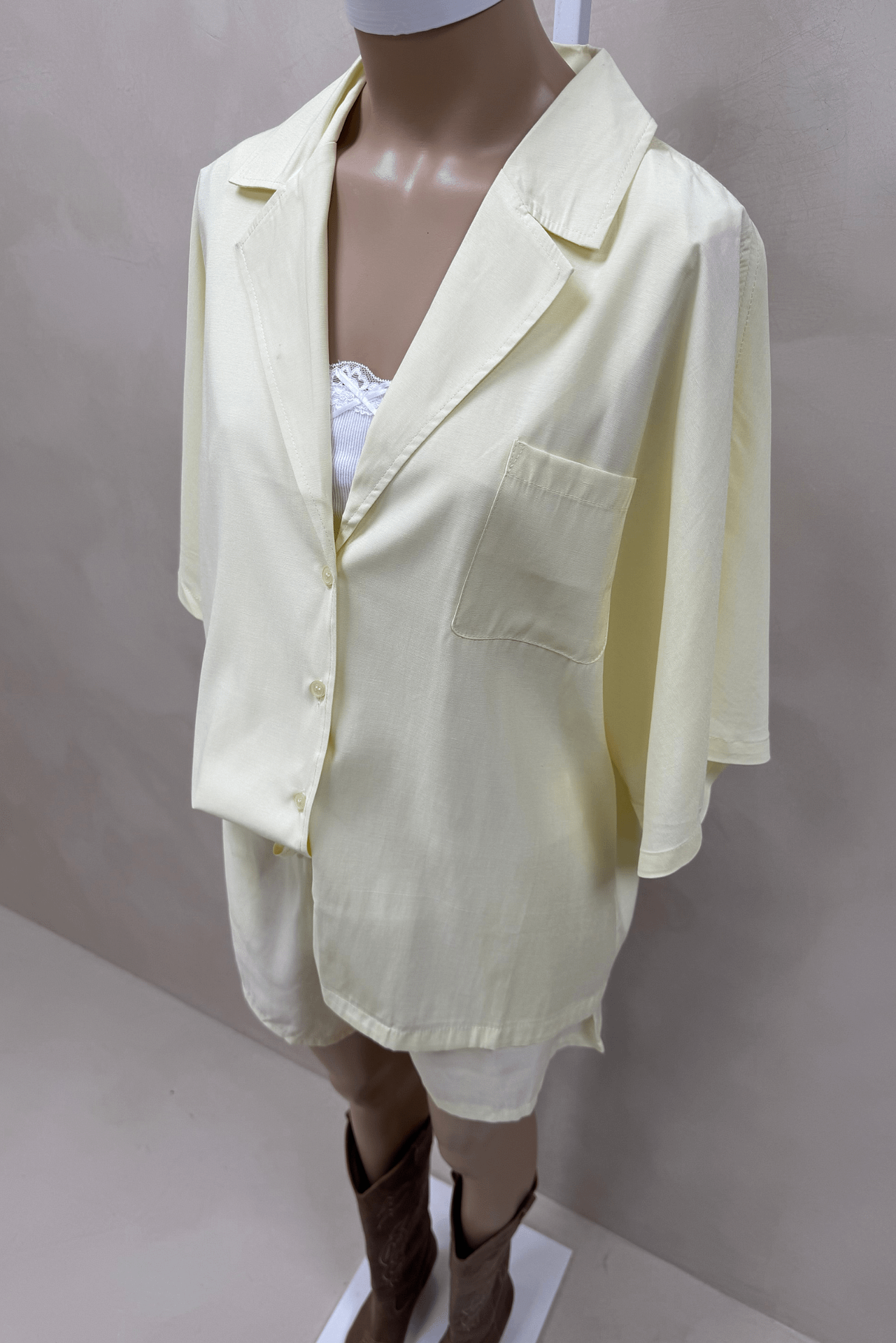 Camisa Tencel Manga Corta