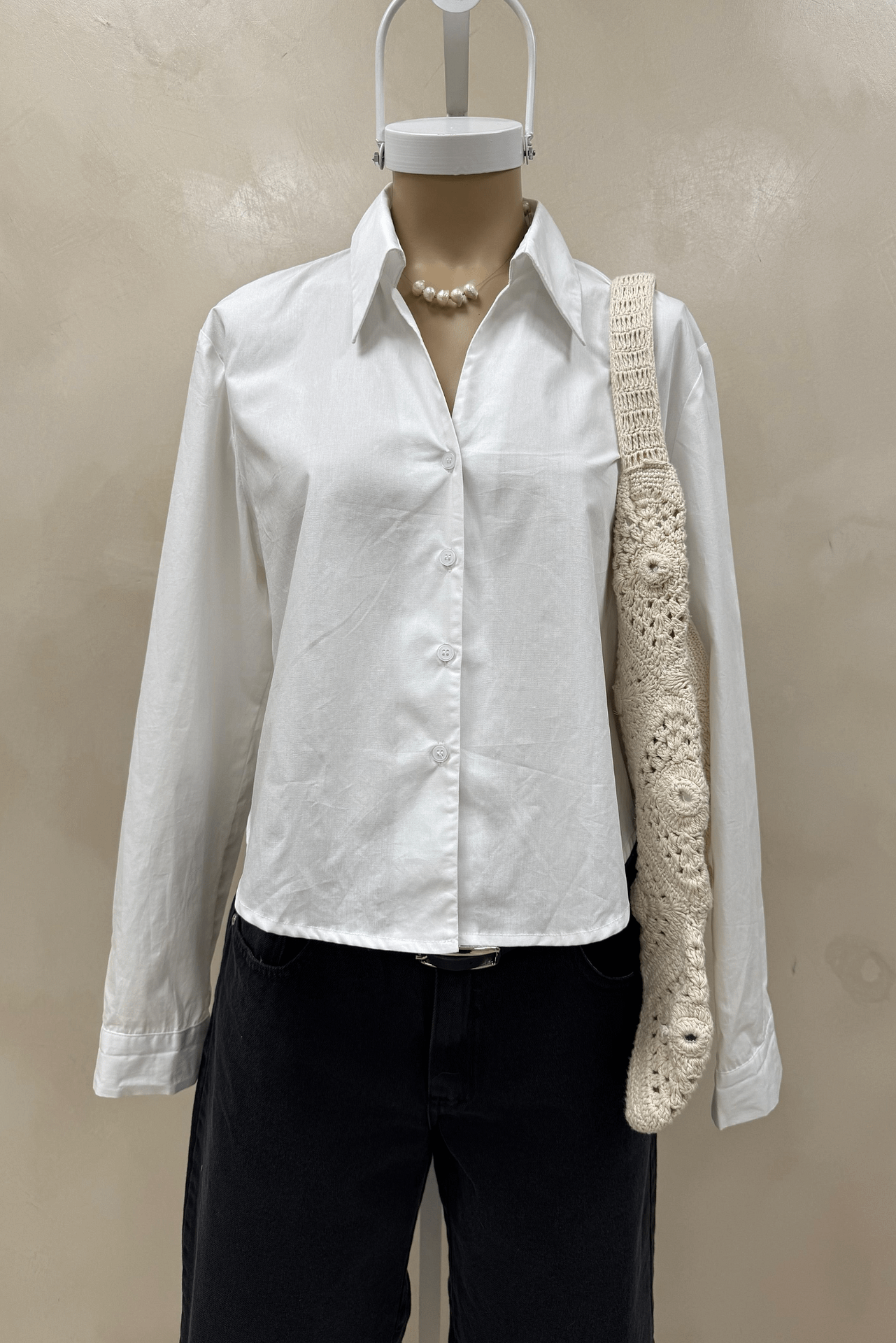 Camisa Crop Con Cordon