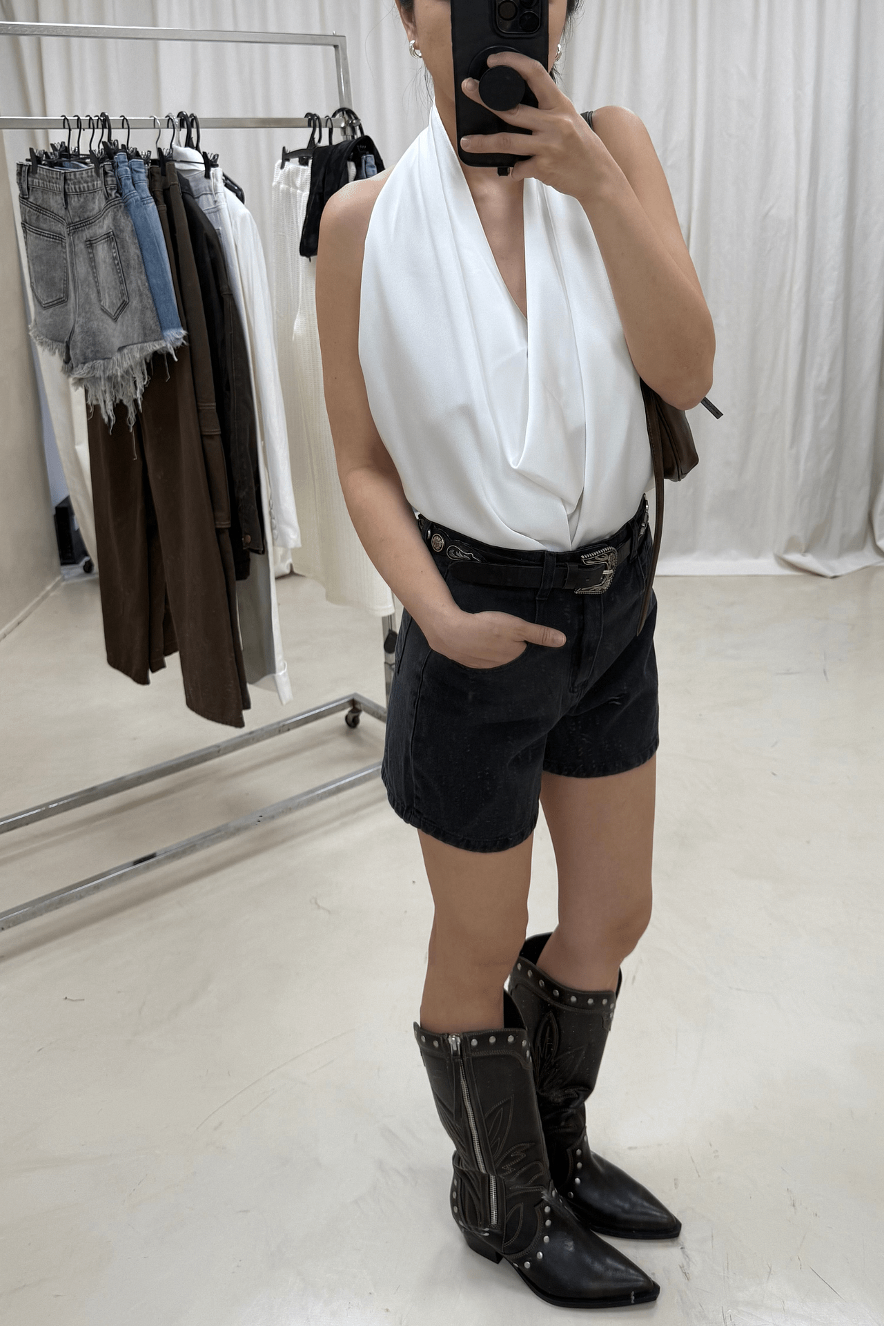 Top Halter Saten