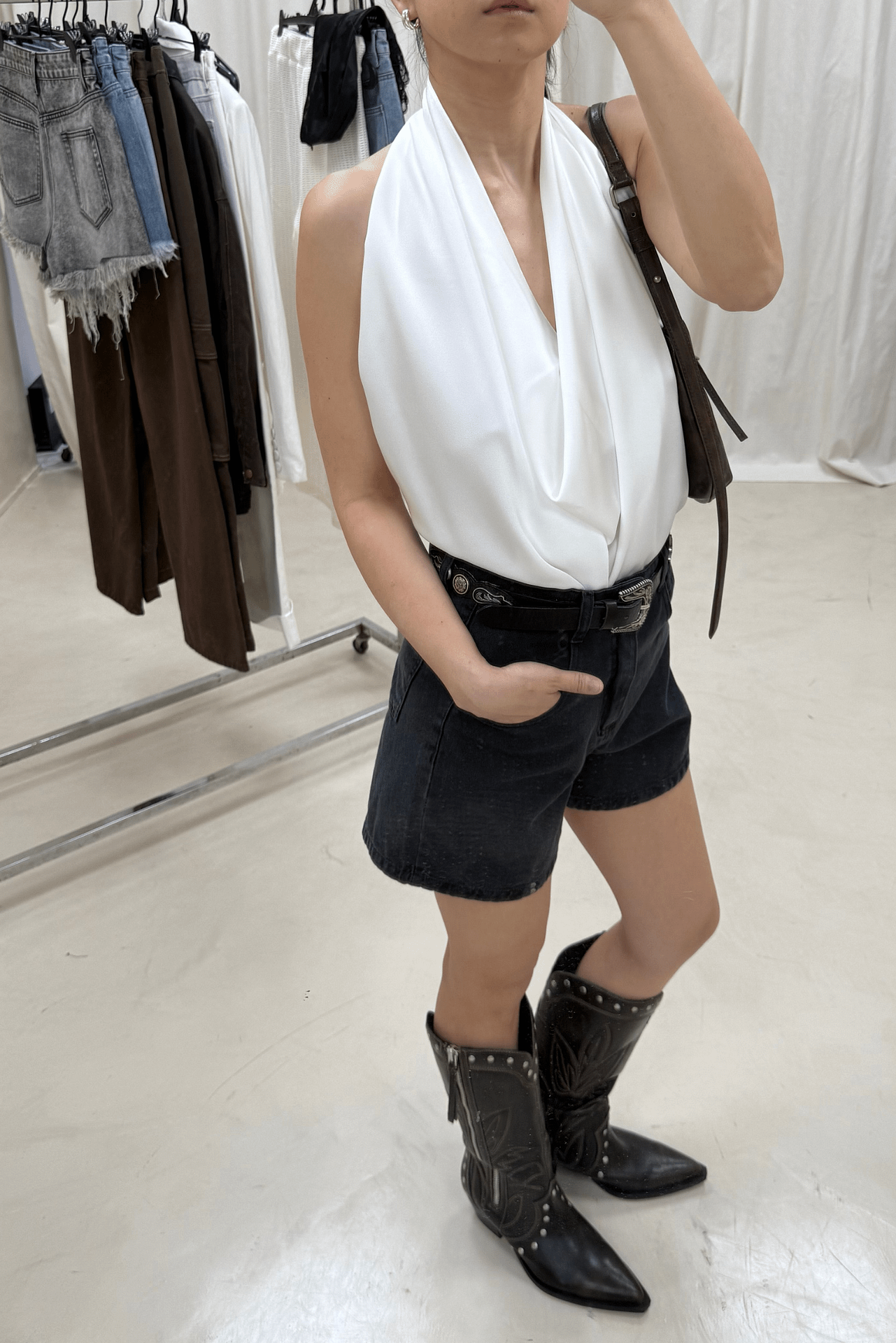 Top Halter Saten