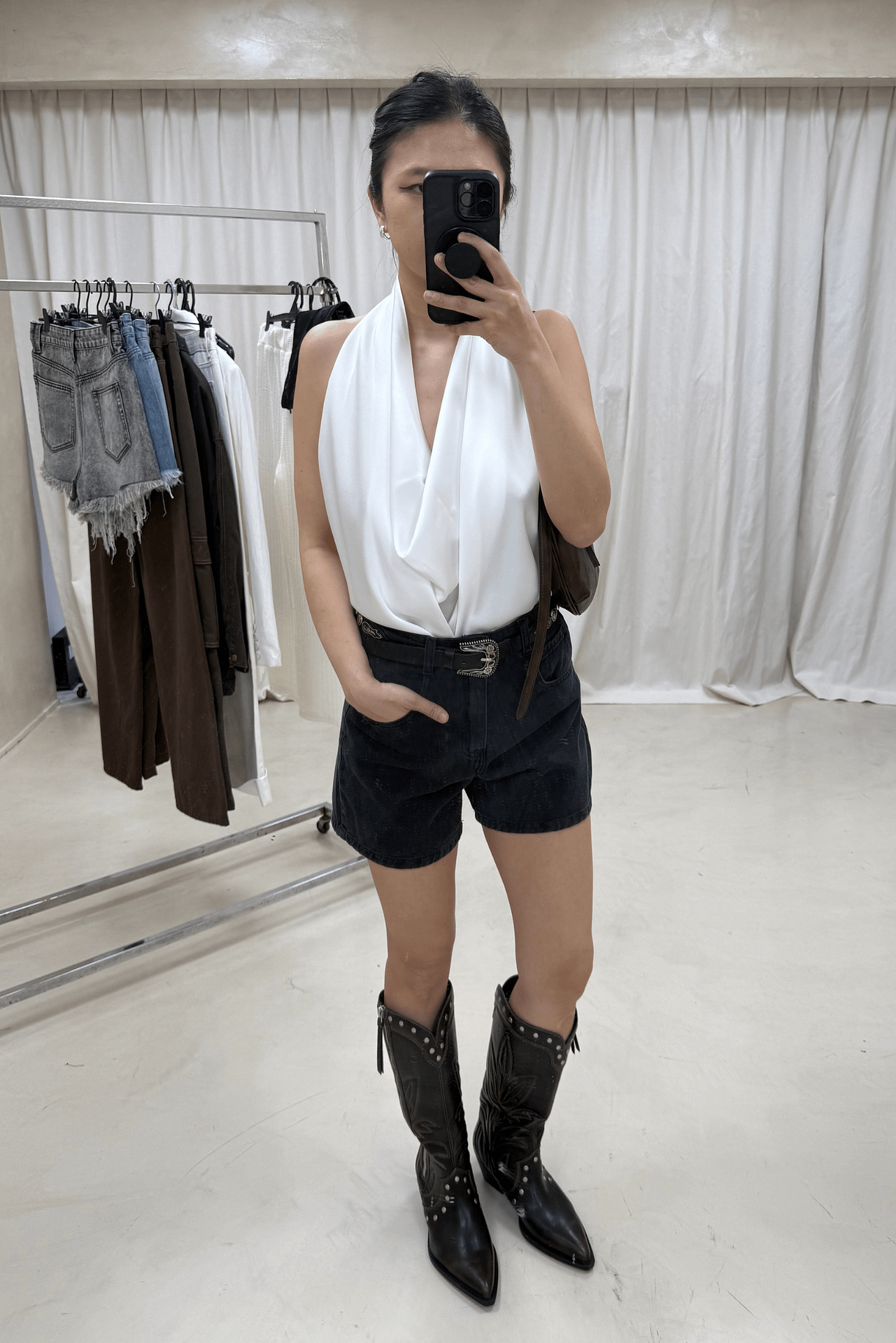 Top Halter Saten