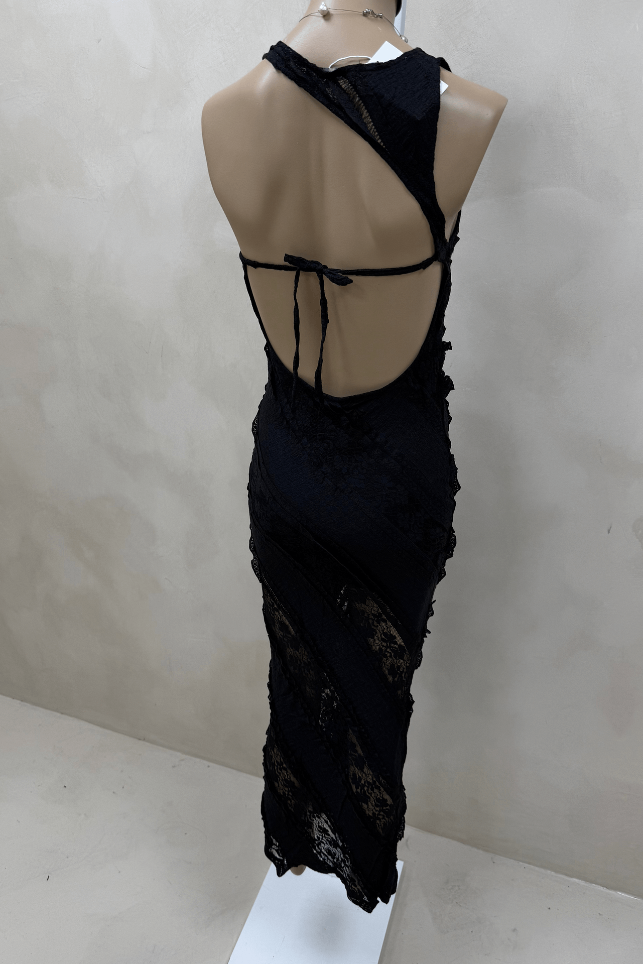 Vestido Encanje Espalda Descubierta