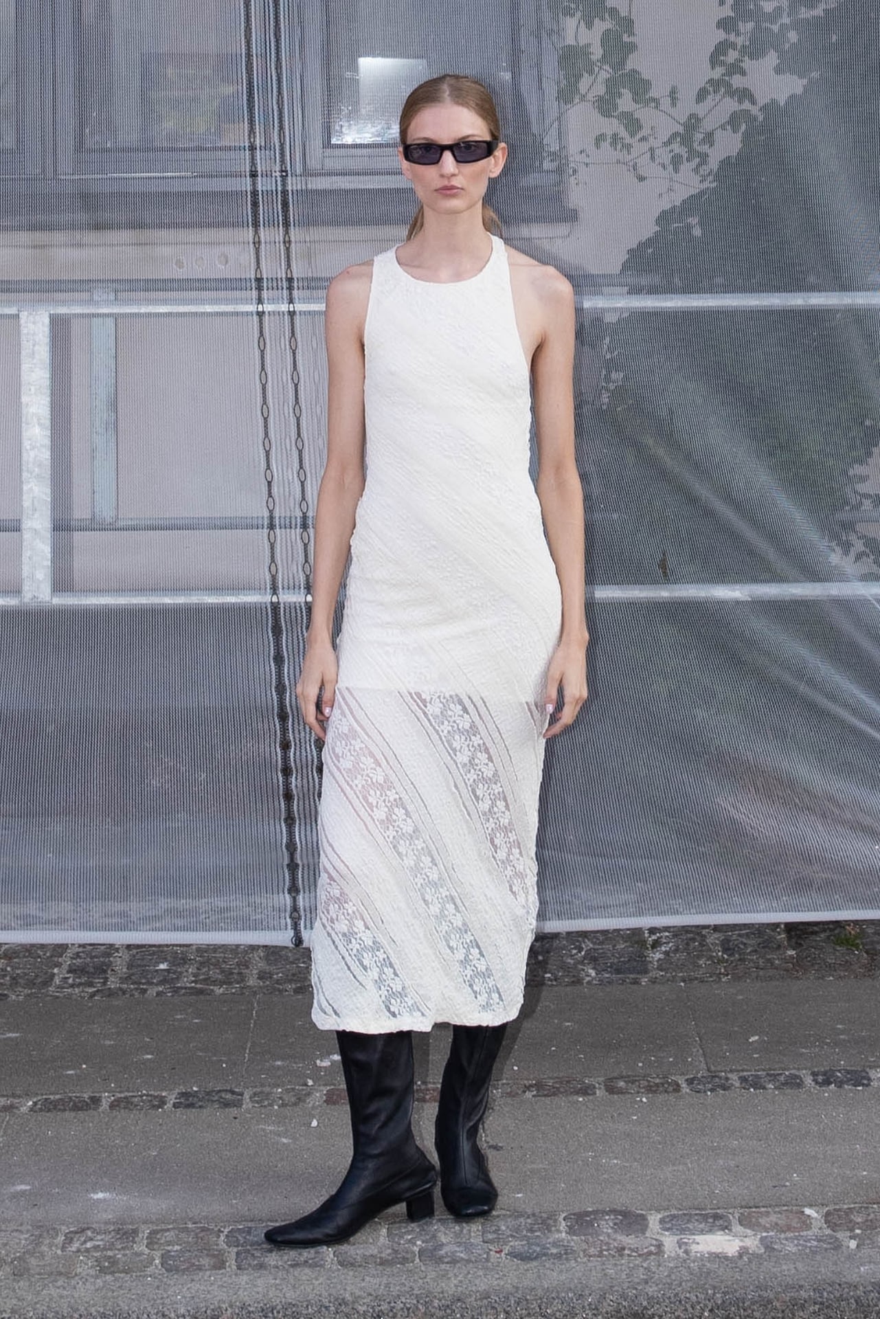 Vestido Encanje Espalda Descubierta