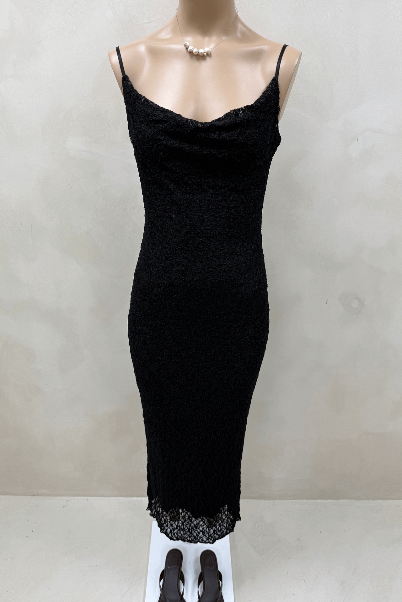 Vestido Encaje Abuchonado