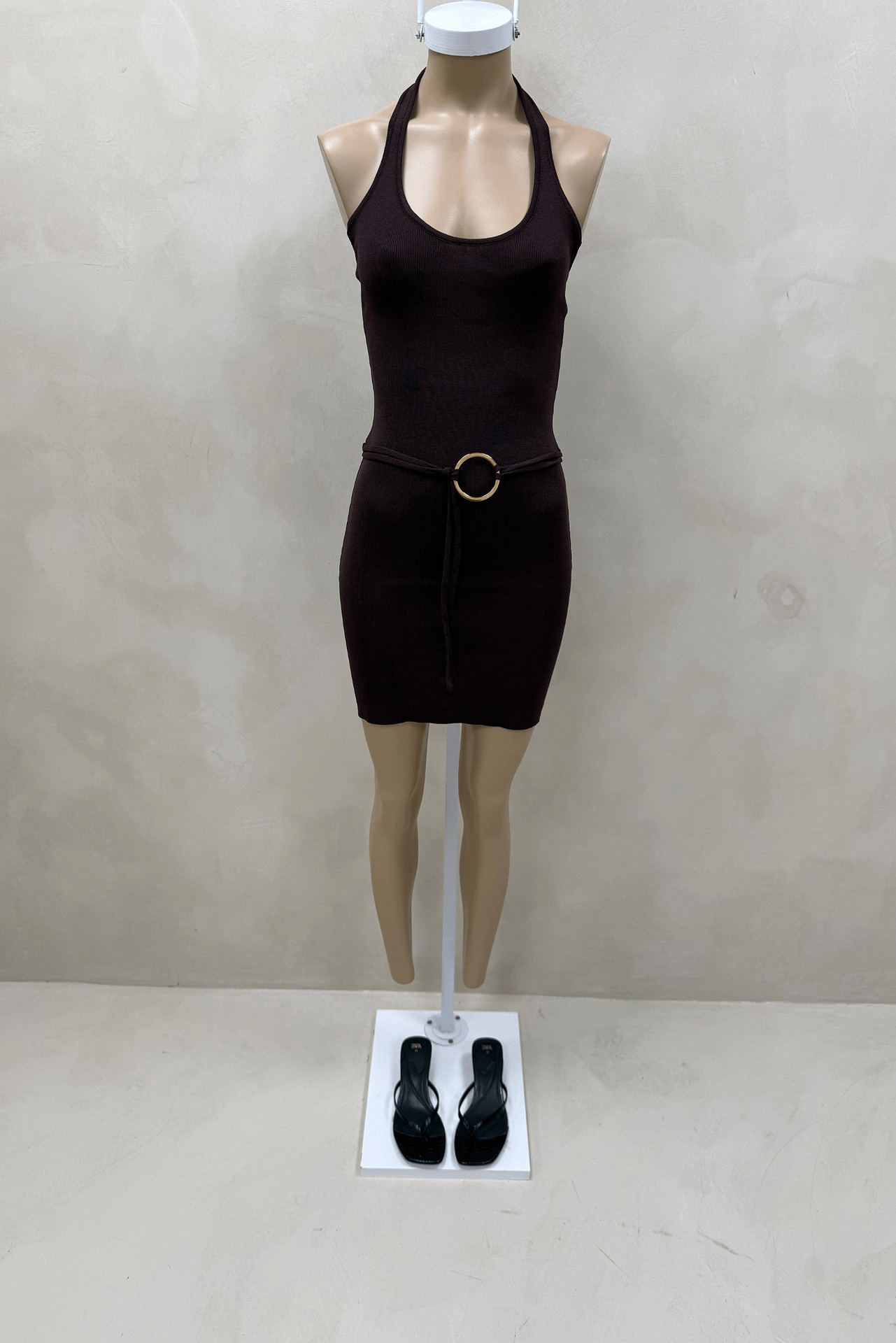 Vestido Tejido con Argolla