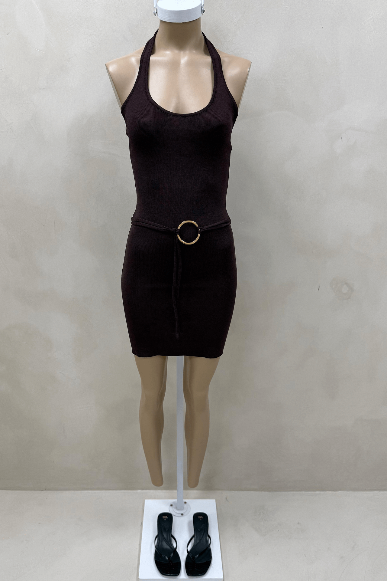 Vestido Tejido con Argolla