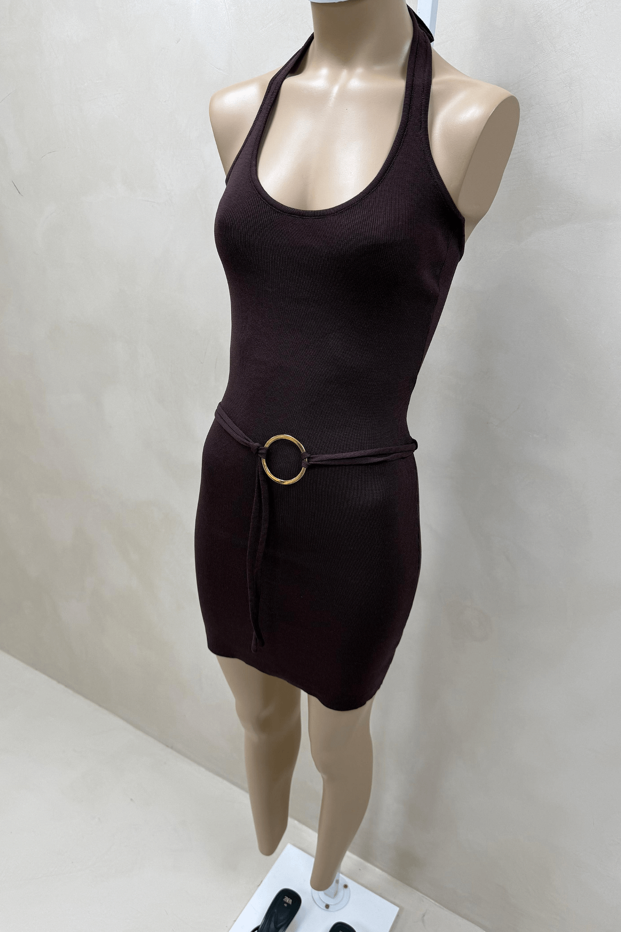 Vestido Tejido con Argolla