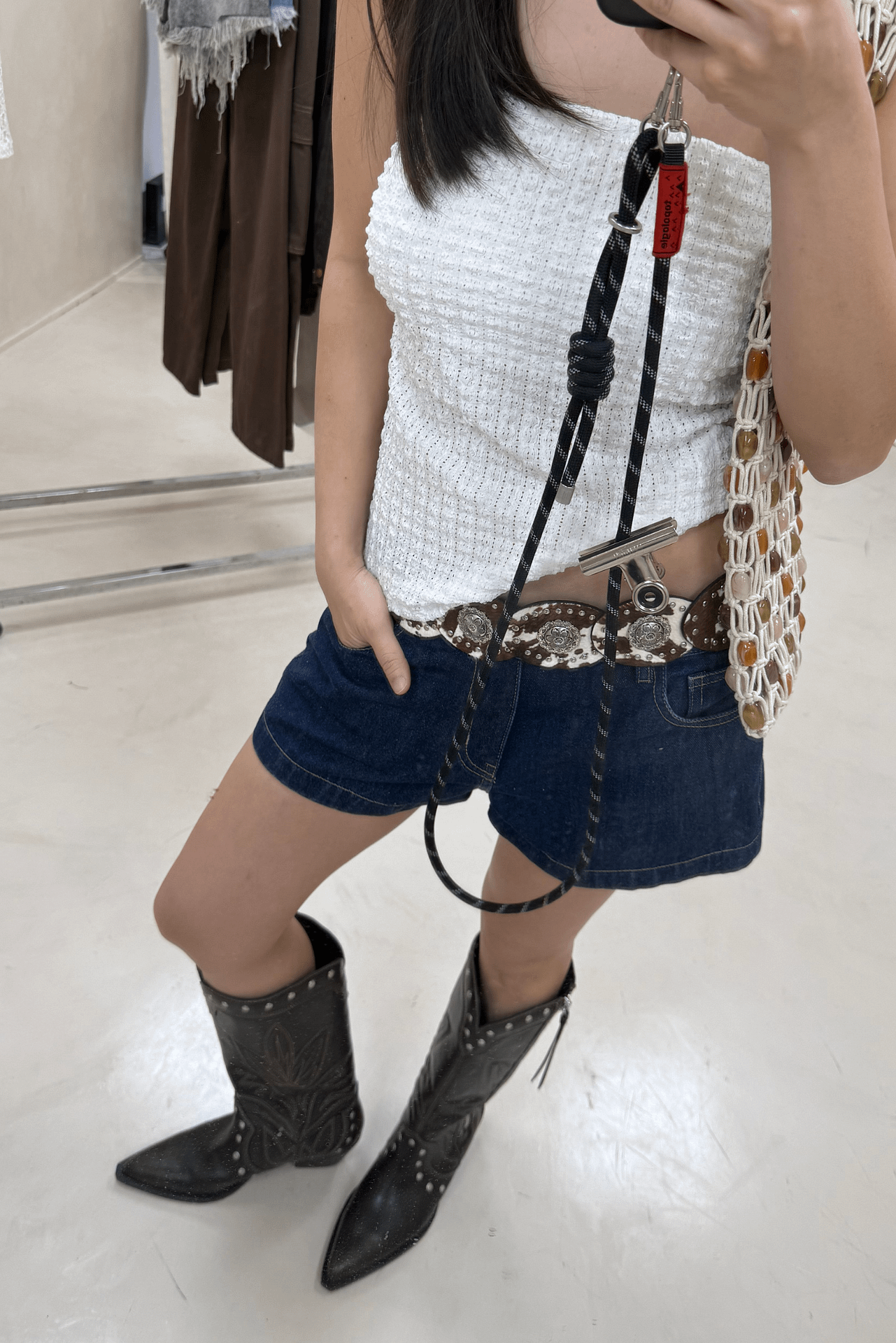 Short Tiro Bajo Azul