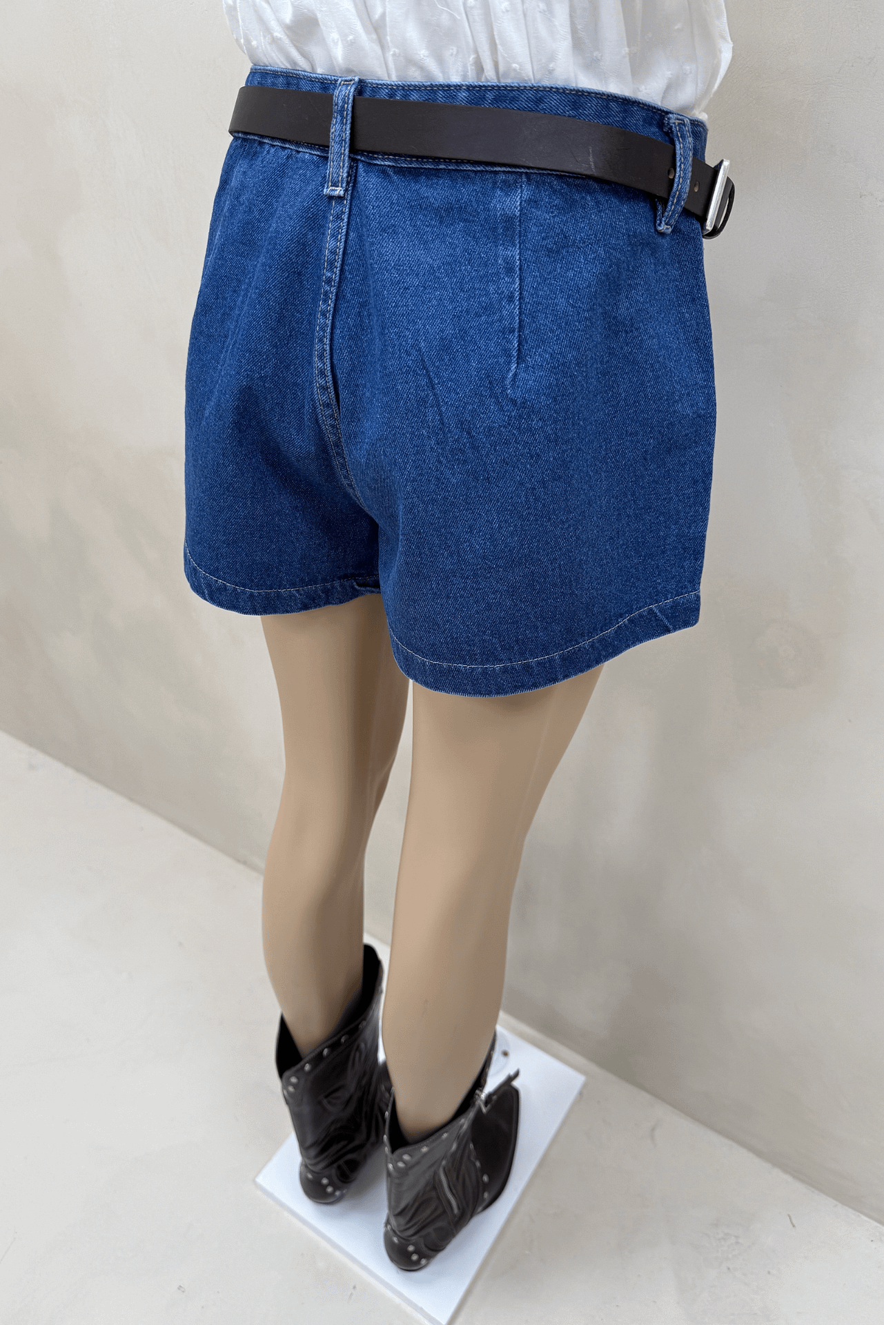 Short Tiro Bajo Azul