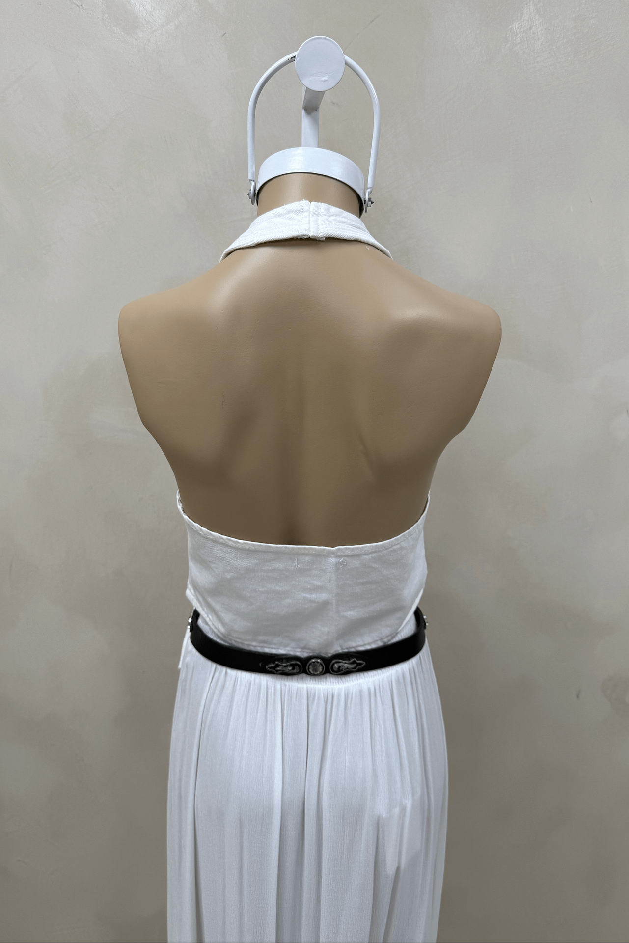 Chaleco Halter Off White 