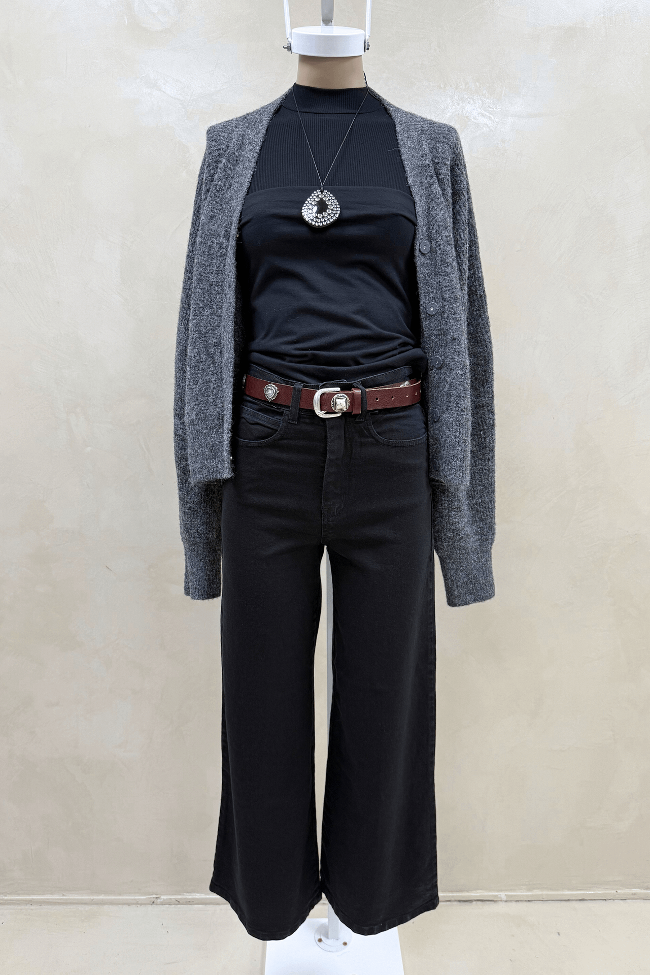 Jean Wide Elastizado Black