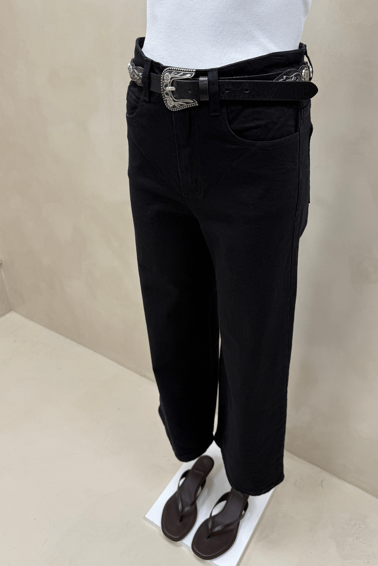 Jean Wide Elastizado Black