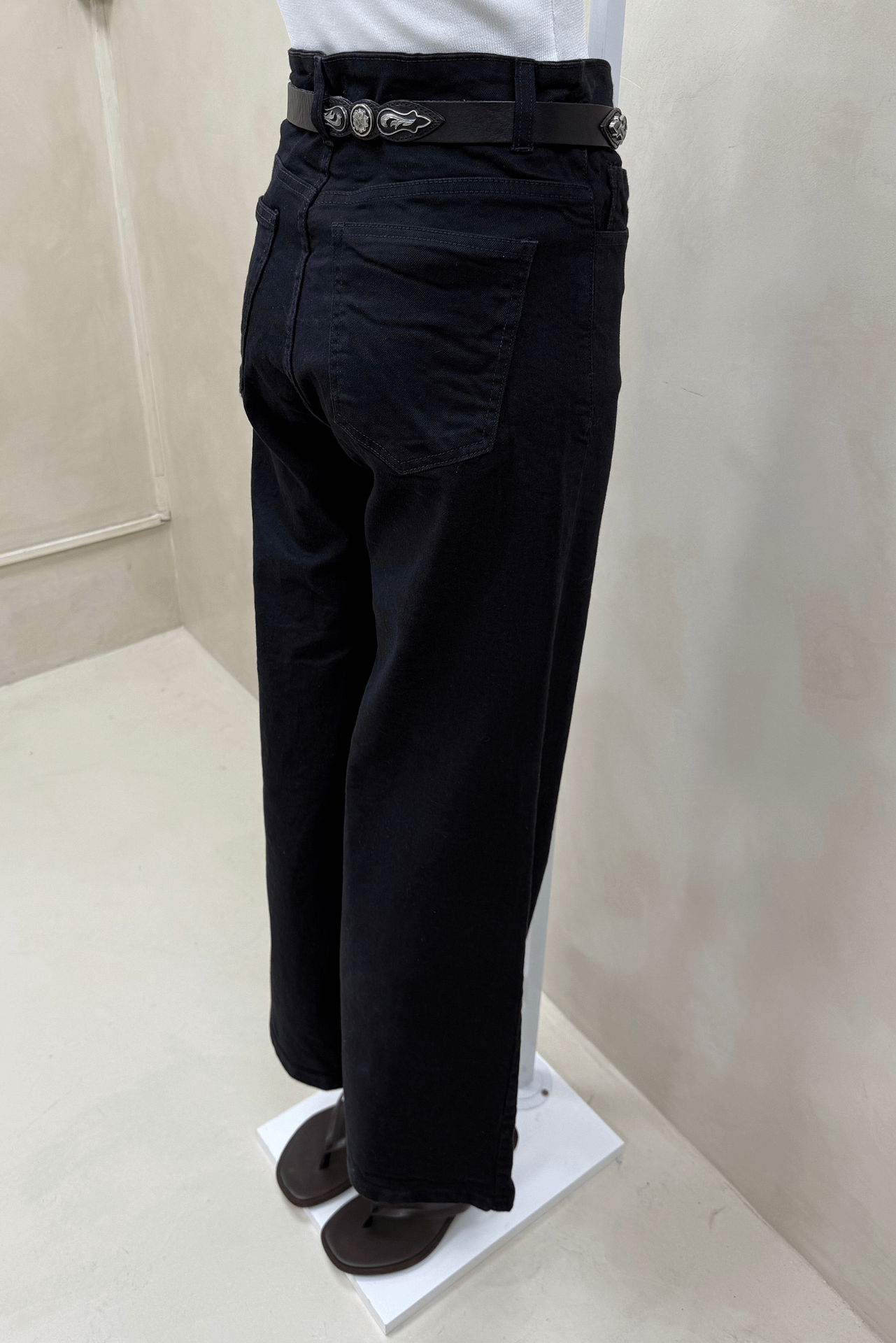 Jean Wide Elastizado Black