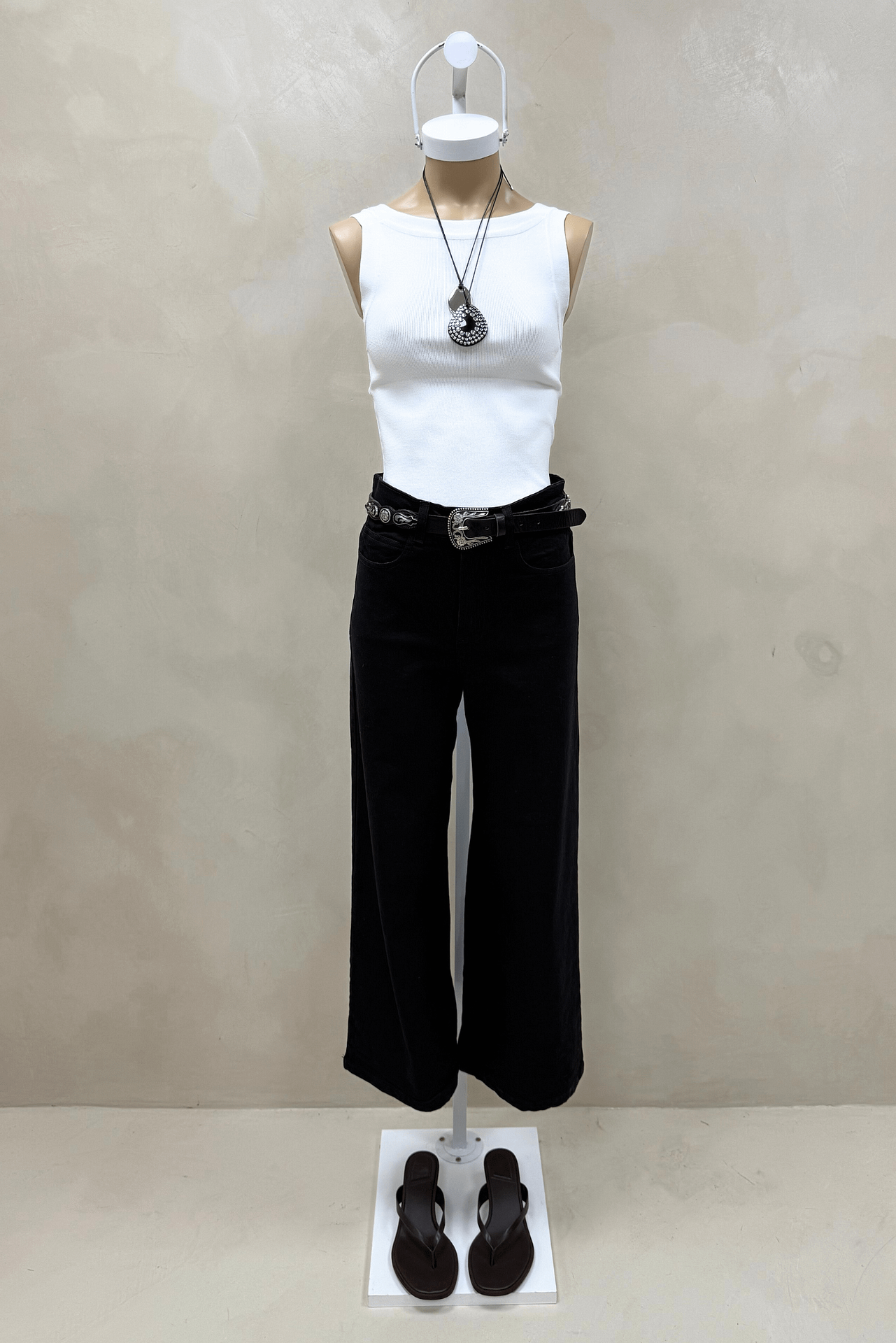Jean Wide Elastizado Black