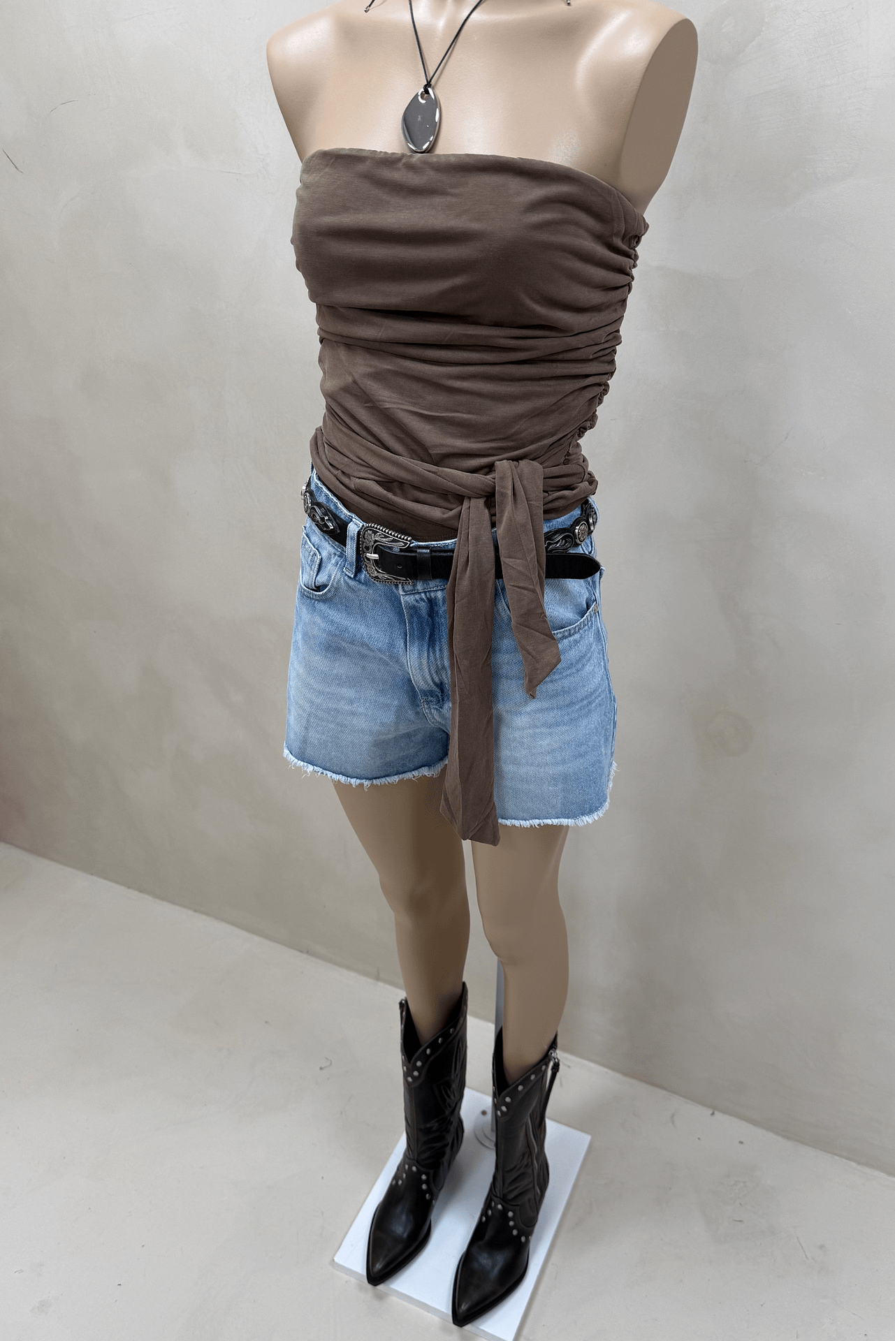 Top Strapless Frunces 