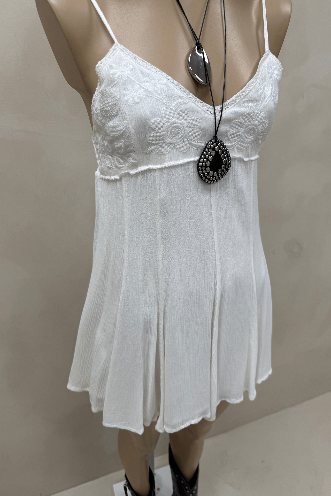 Vestido Bambula Bordado