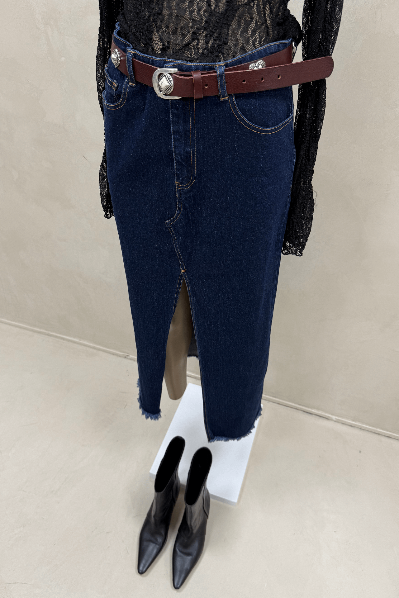 Falda Denim Azul 
