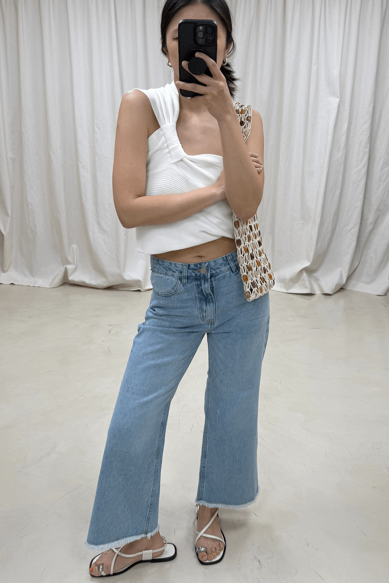 Jean Bootcut Leg Crop
