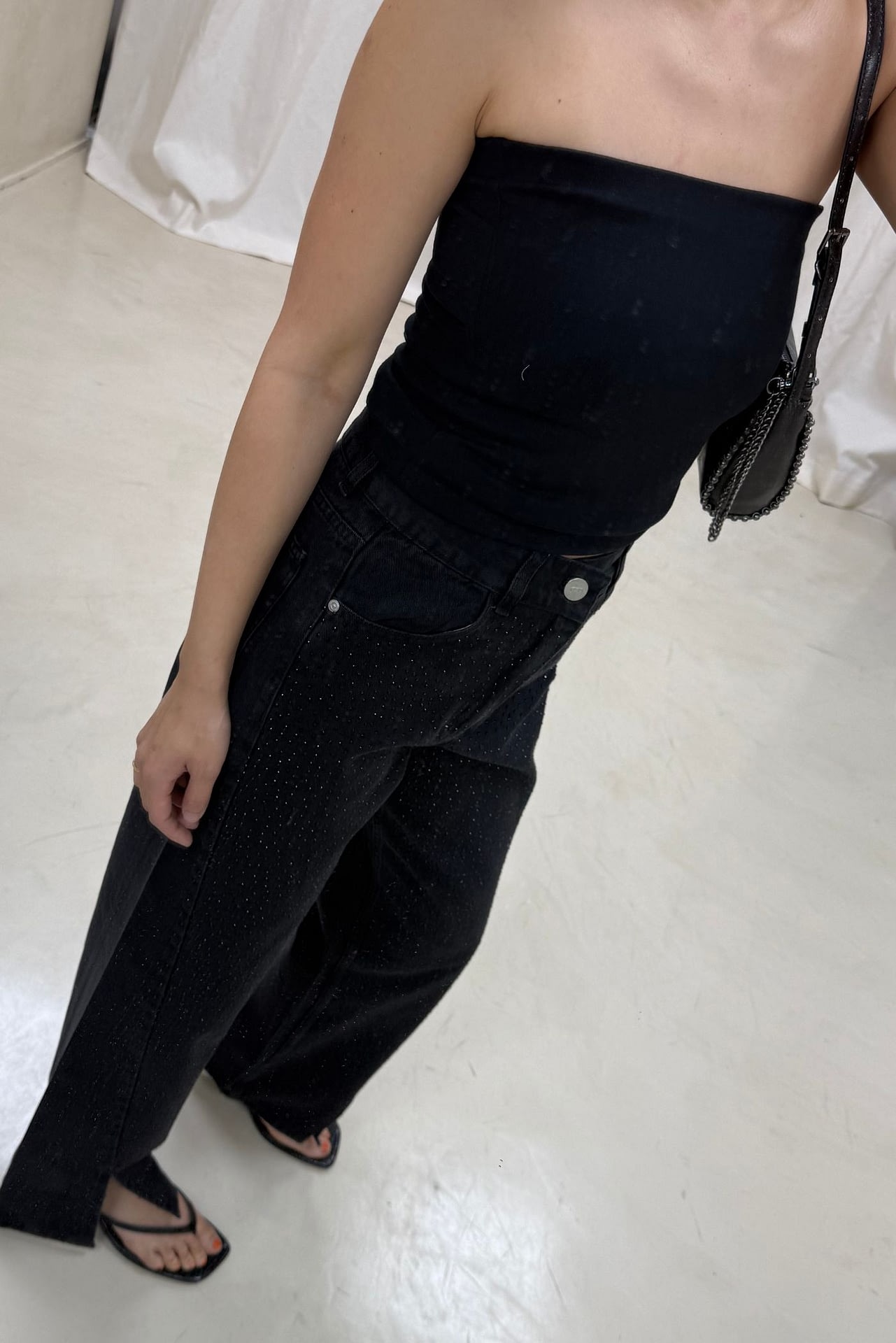 Jean Barrel con Tajo Black Strass