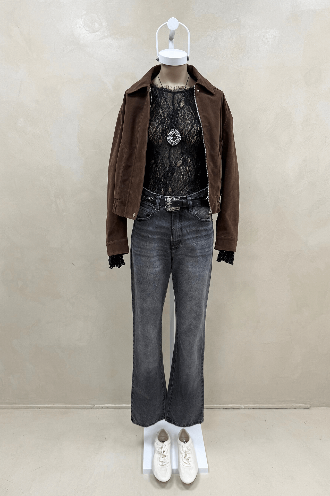 Jean Straight Full Black Ariel