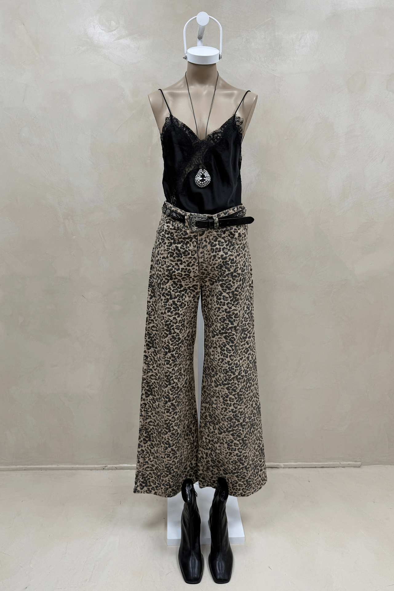 Jean Wide Leg Full Animal