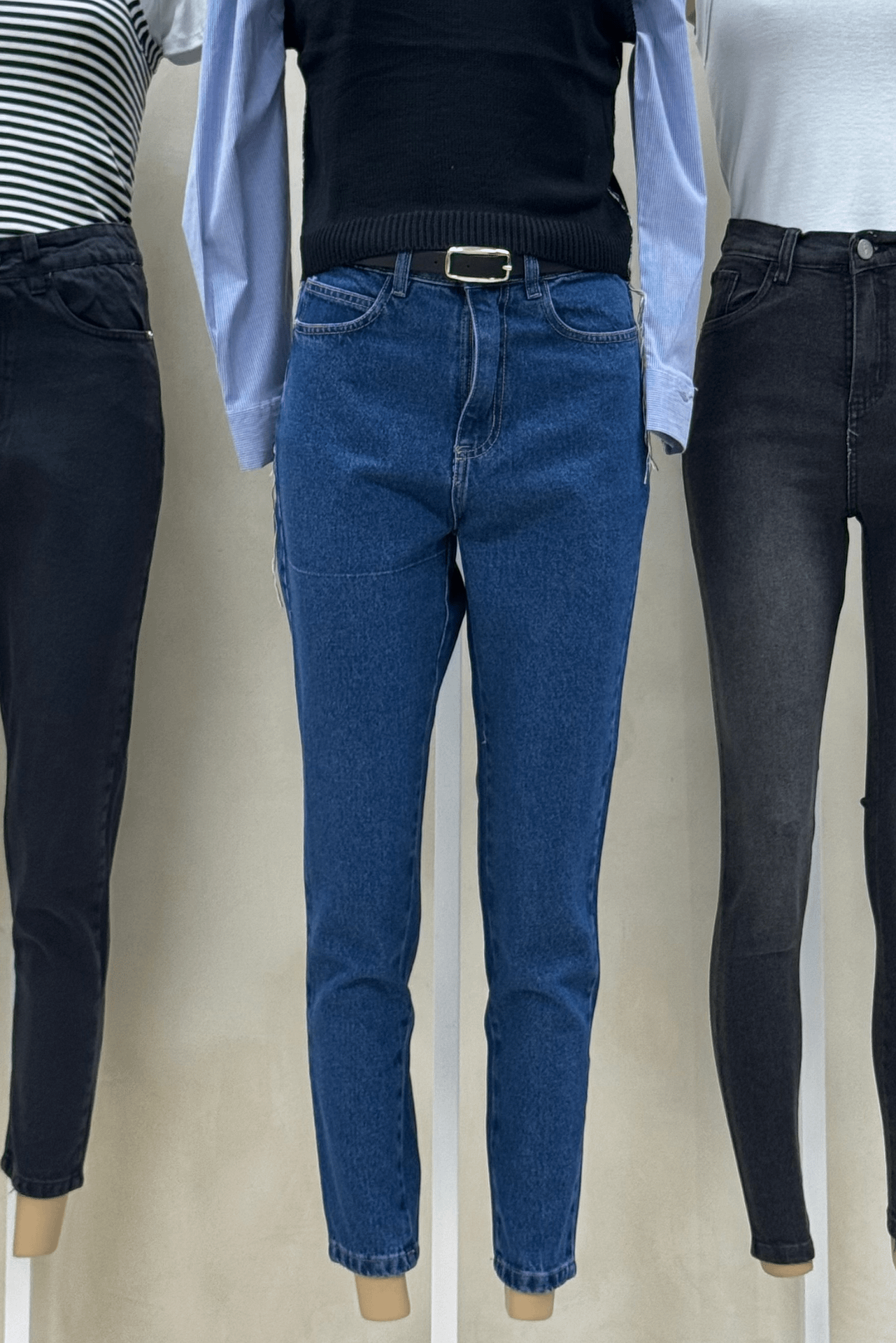 Jean Mom Azul